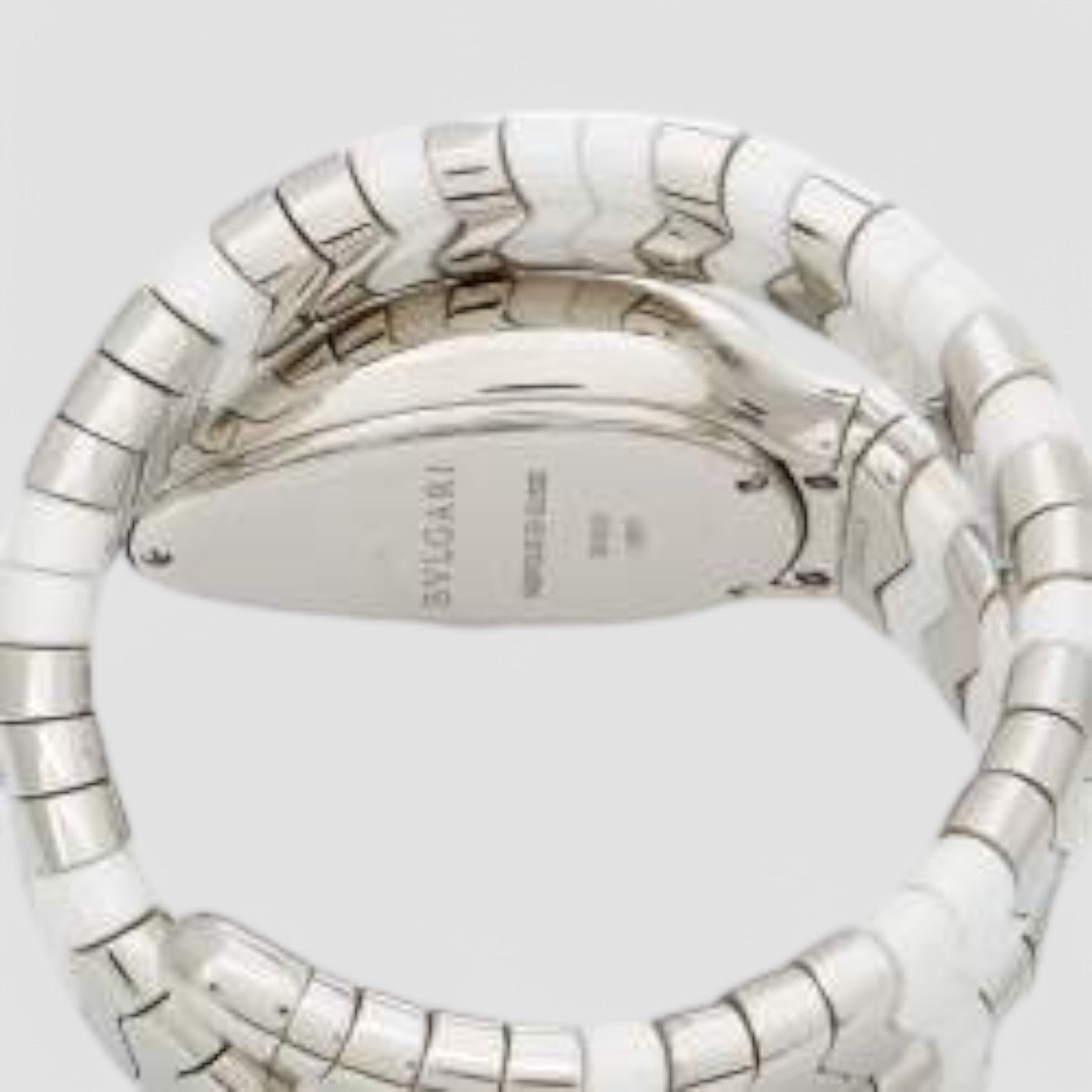 Serpenti Spiga White Lacquered Dial Quartz Ladies Watch