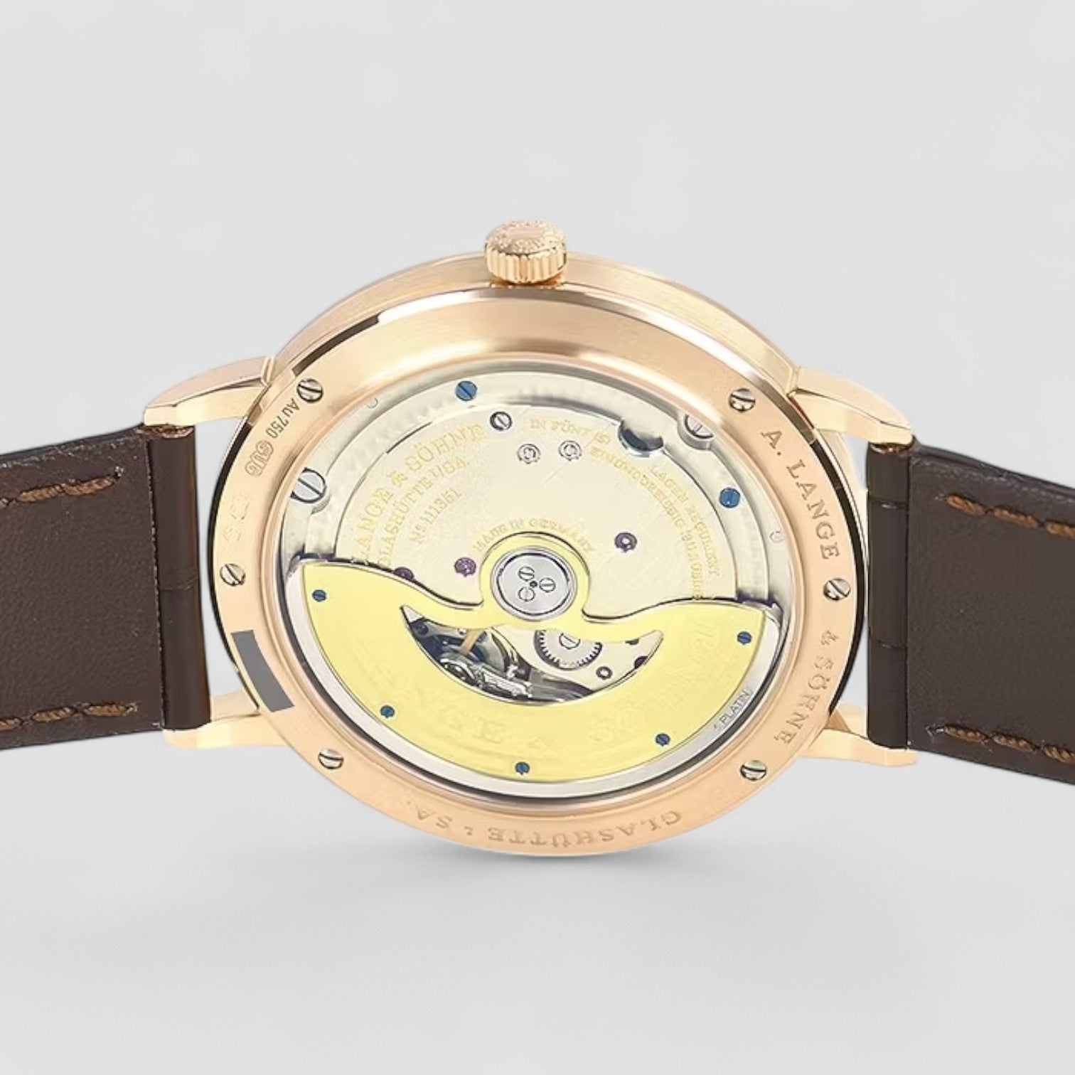 Saxonia 18kt Pink Gold Automatic Silver Dial Men's Watch