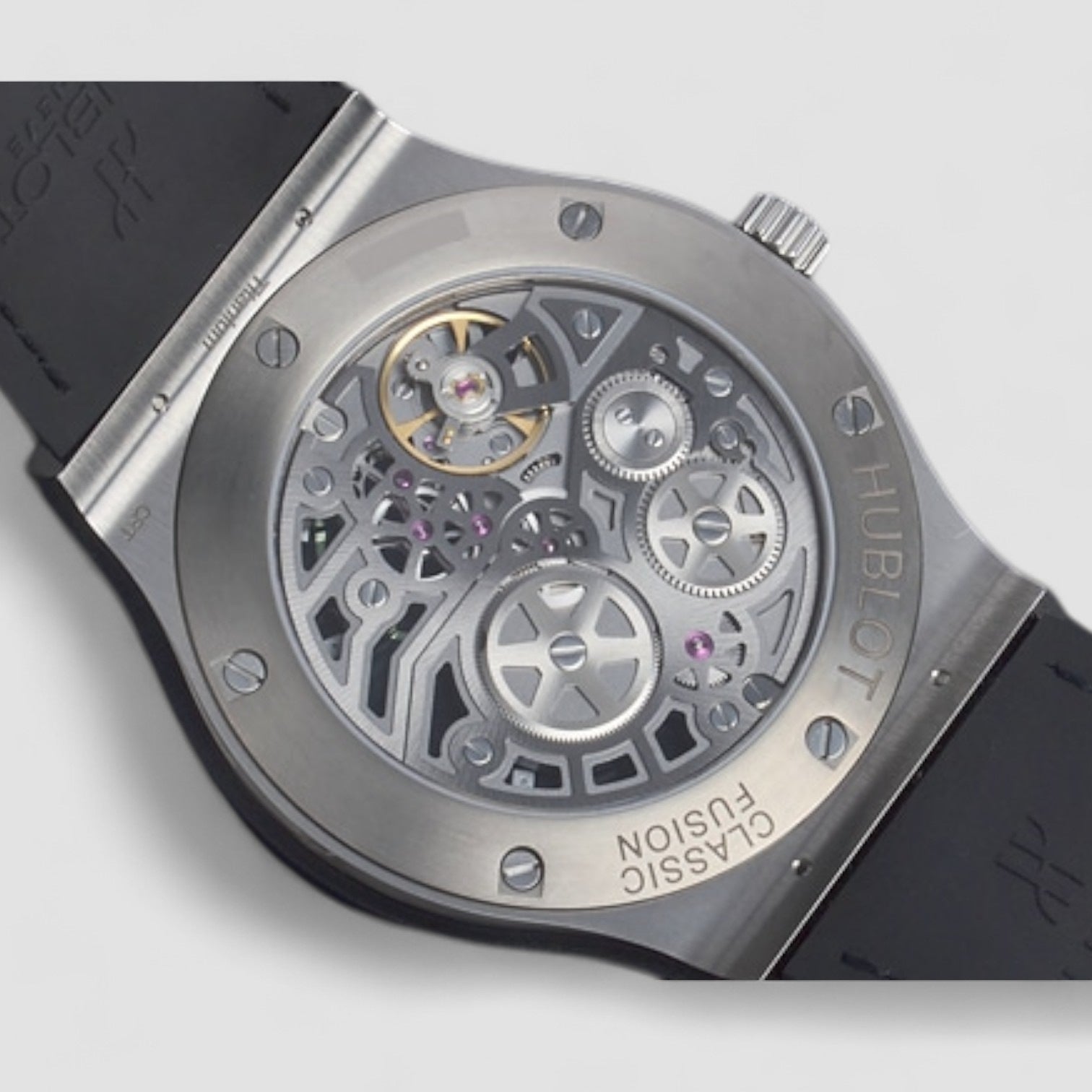 Classic Fusion Classico Skeleton Index Titanium & Leather 45mm