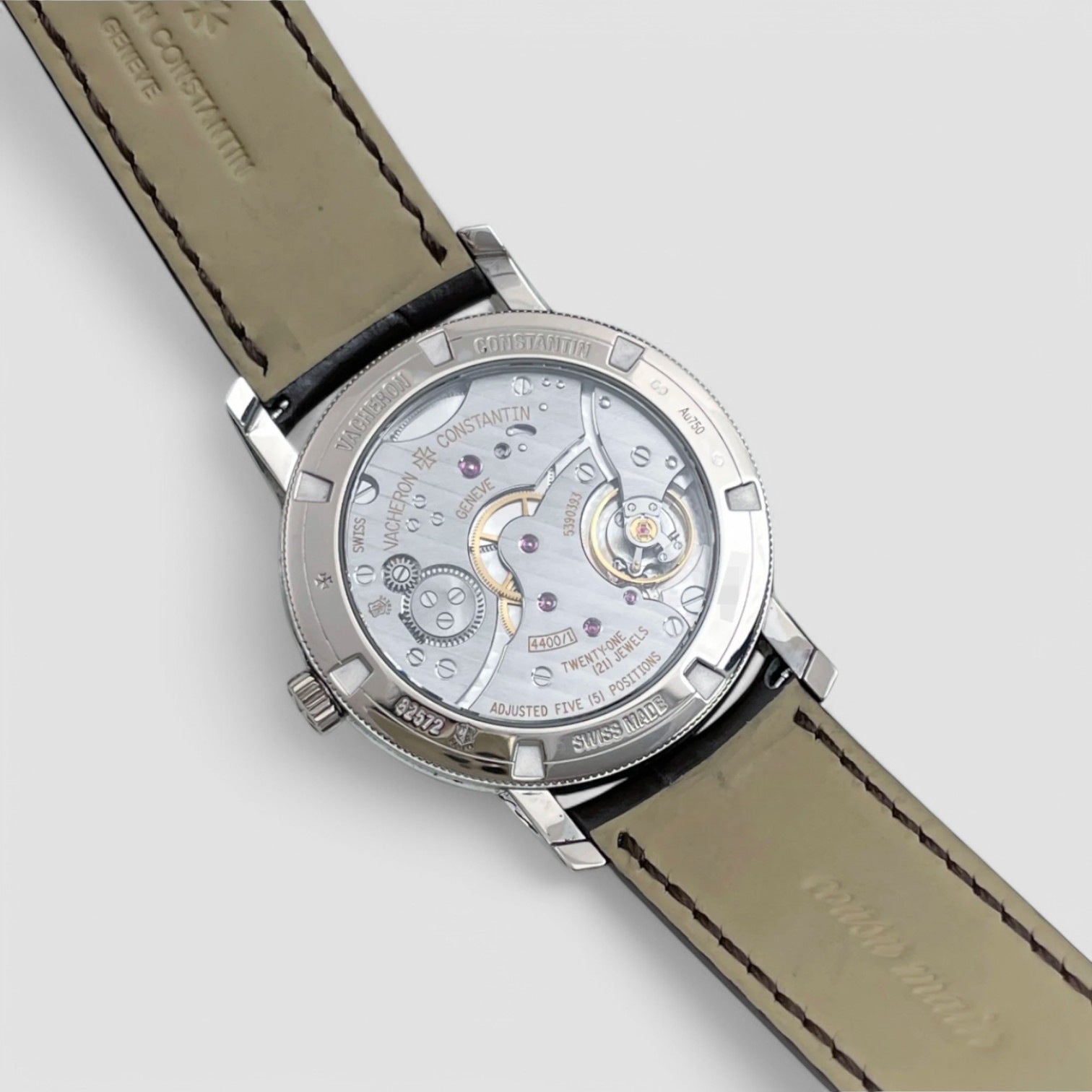 Traditionnelle Manual-Winding 18K White Gold Diamonds