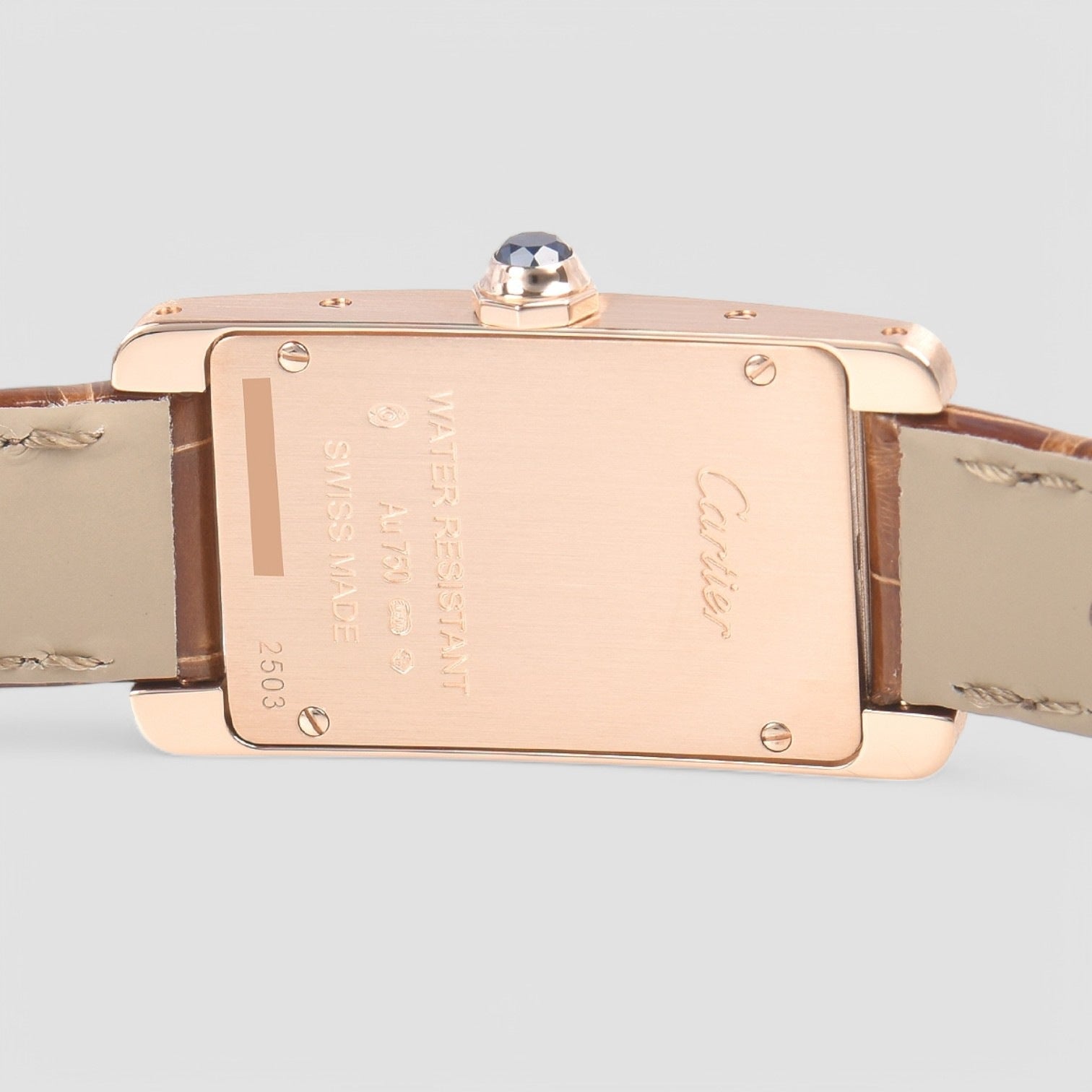 Tank Americaine 18K Rose Gold Ladies Watch