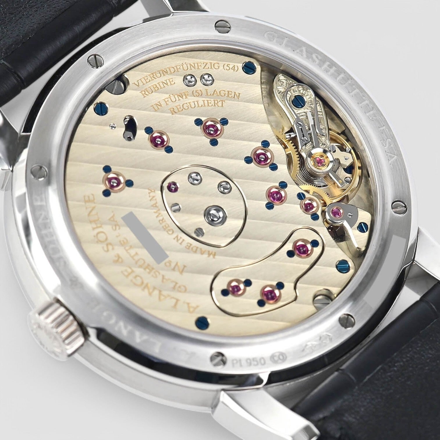 Lange 1 Moon Platinum Silver Dial