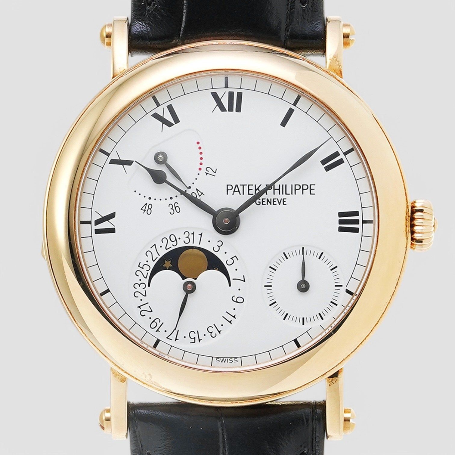 Calatrava Chronograph White Dial Men's Watch