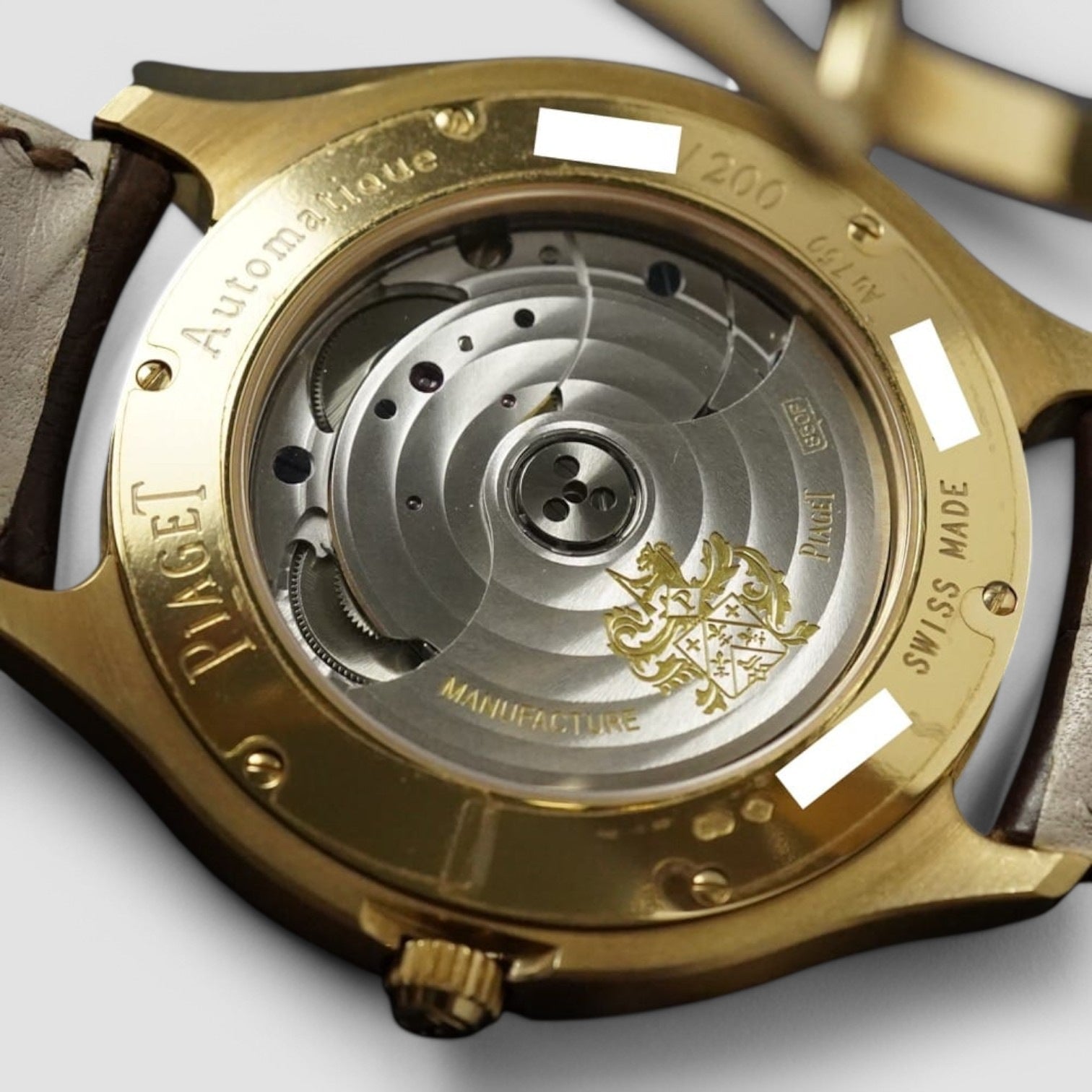 Emperador Automatic Silver Dial Brown Leather Men's Watch