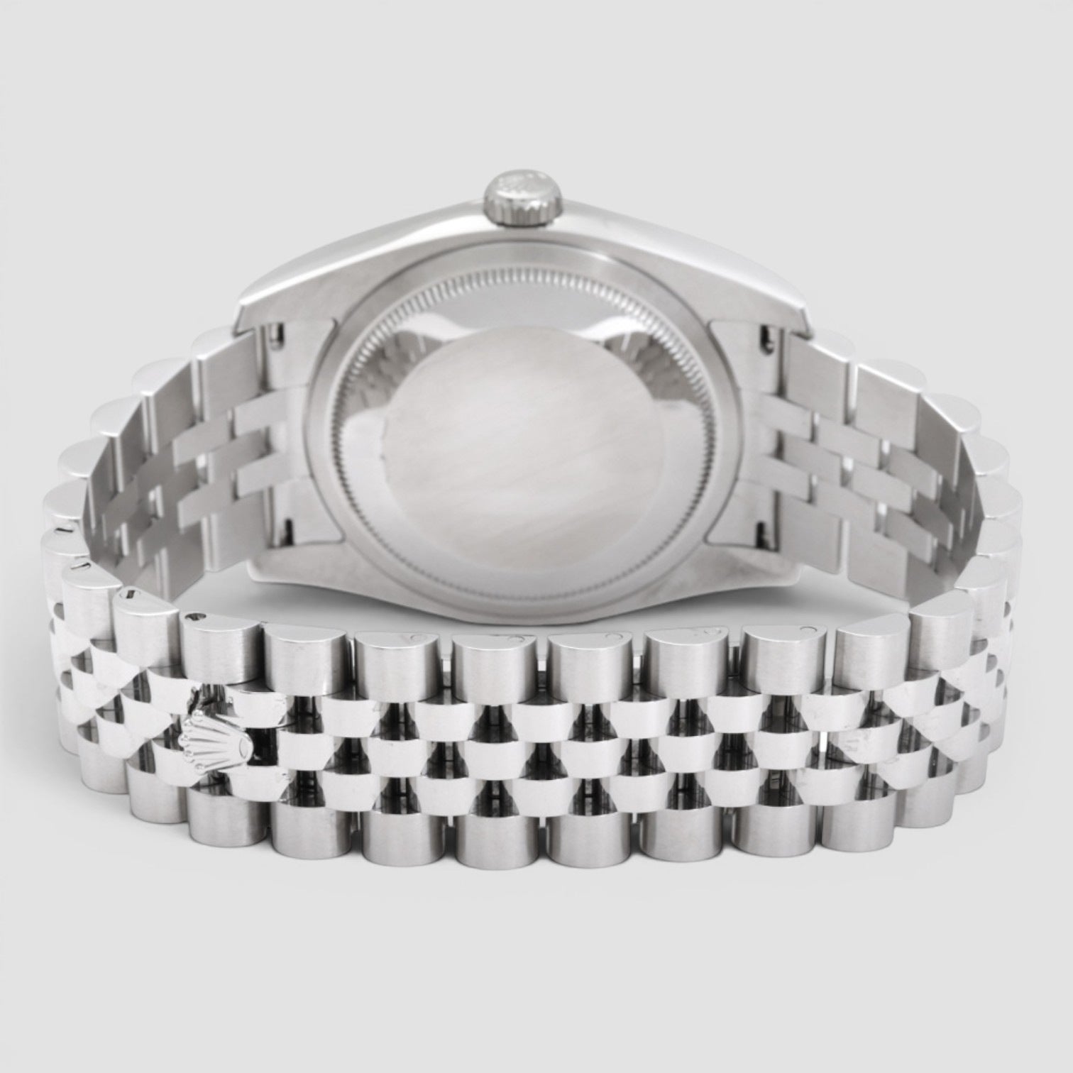 Datejust 36mm Stainless Steel & 18K White Gold Silver Diamond Dial