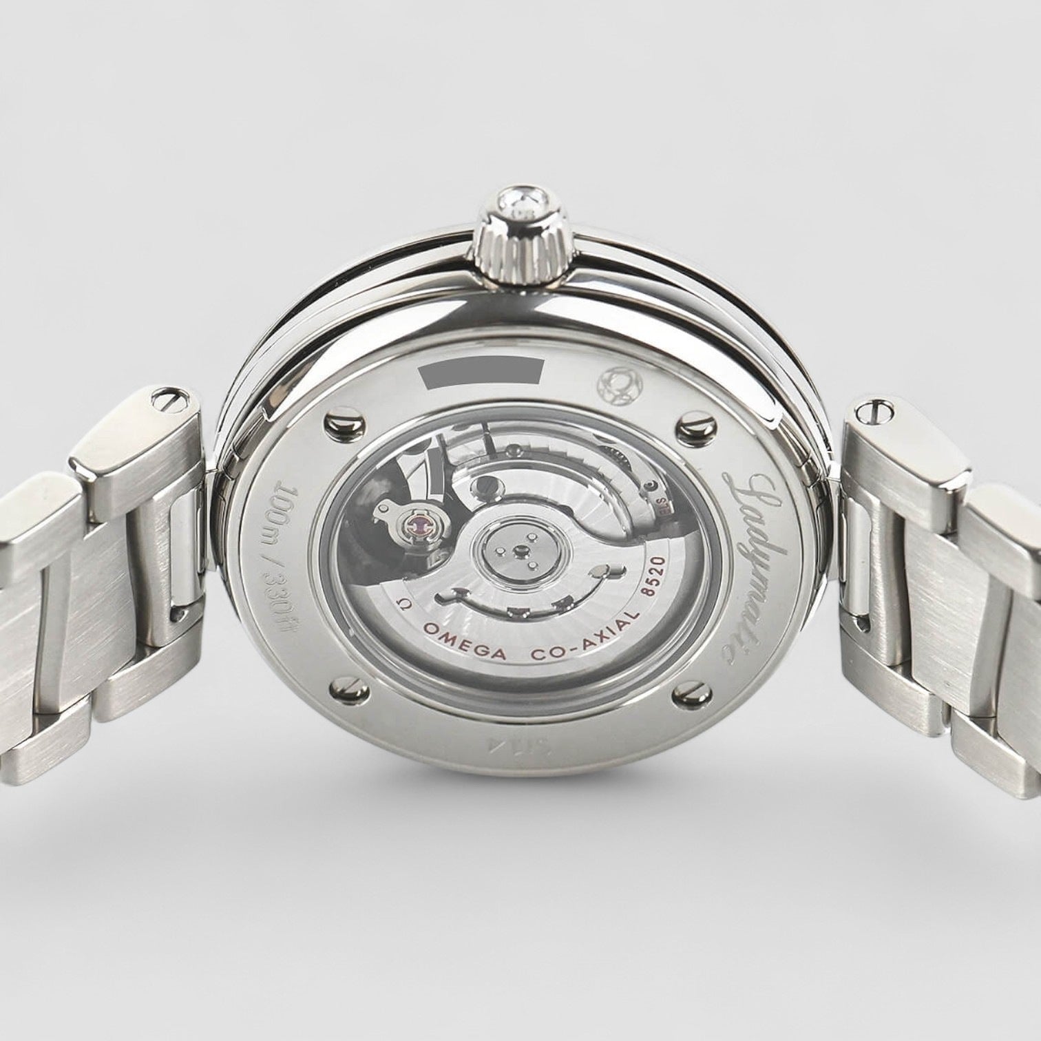 Deville Black Wave-patterned Diamond Dial Automatic Ladies Watch