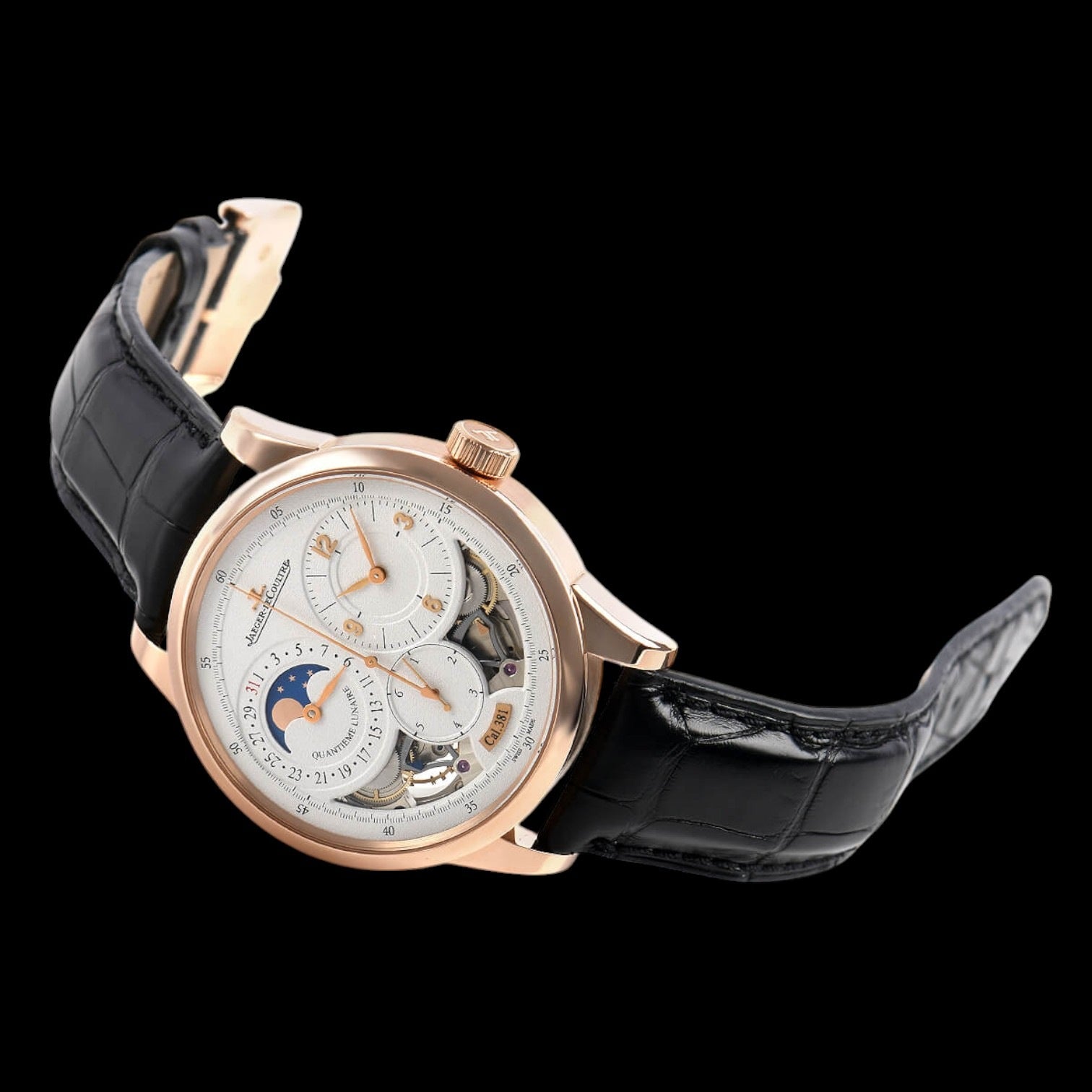 Duometre Quantieme Lunaire 18ktPink Gold Men's Watch