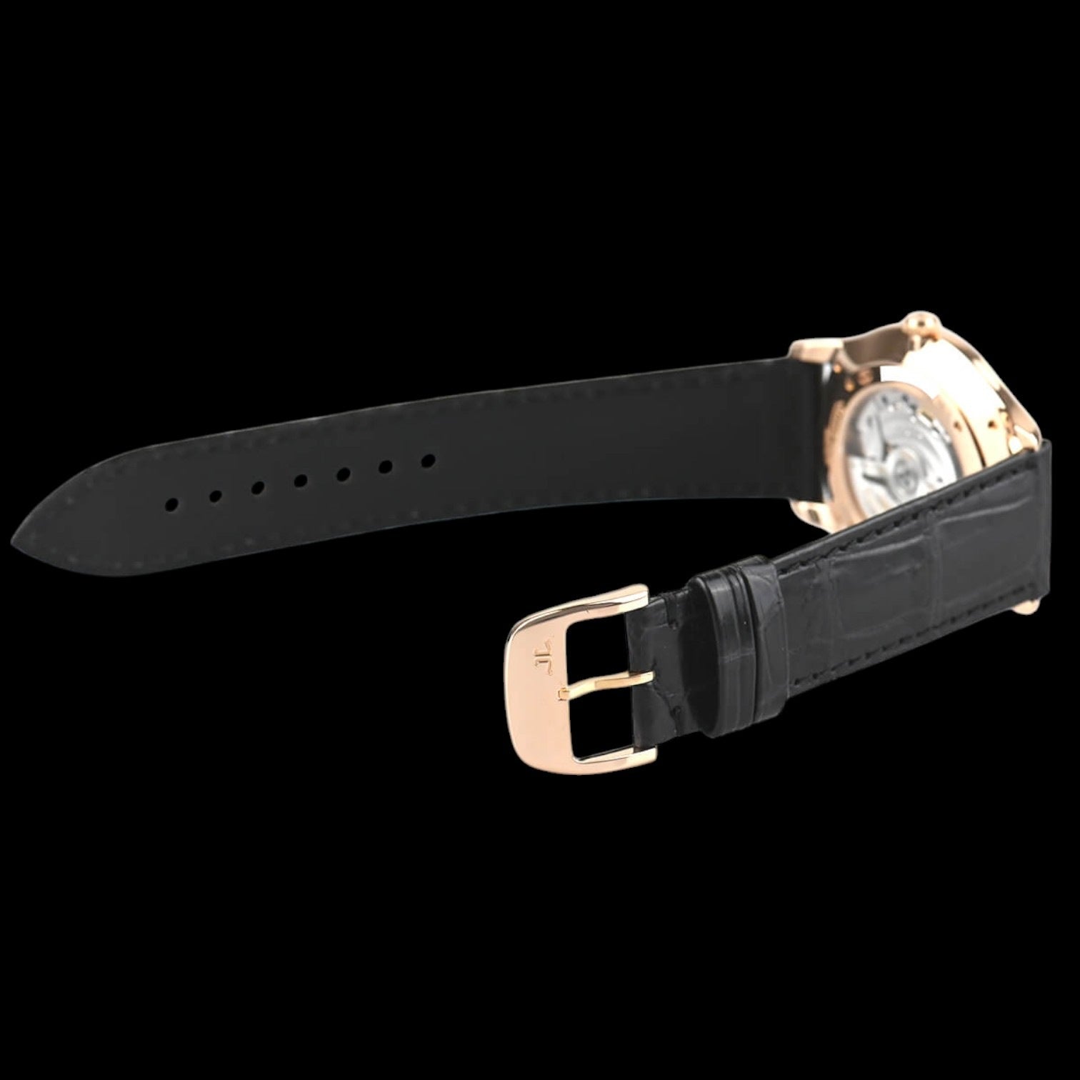Master Grande Ultra Thin Beige Dial Dark Brown Leather Men's Watch