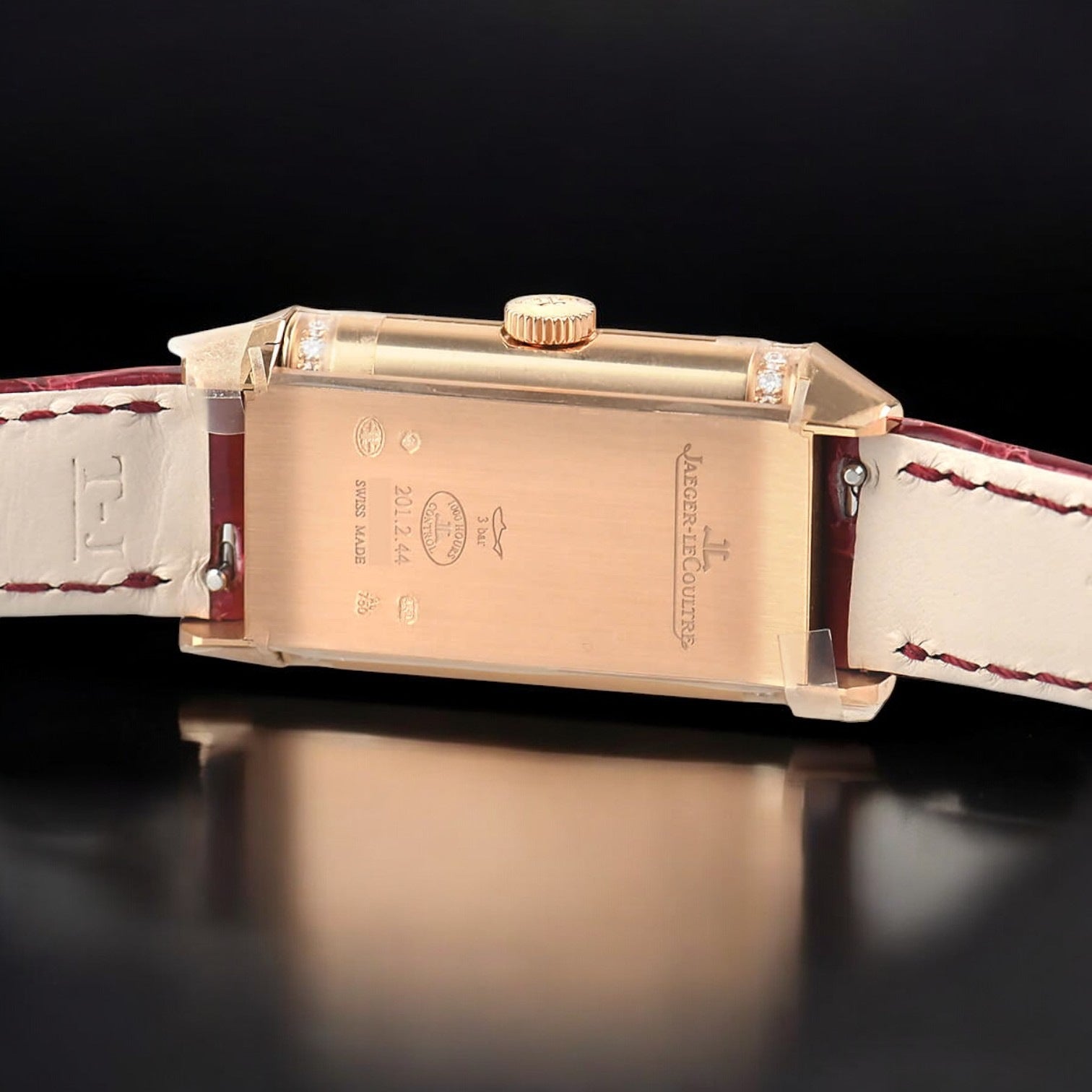 Reverso One Duetto Reference#: Q3342520, 40 mm x 20 mm, Rose/Red/Pink Gold
