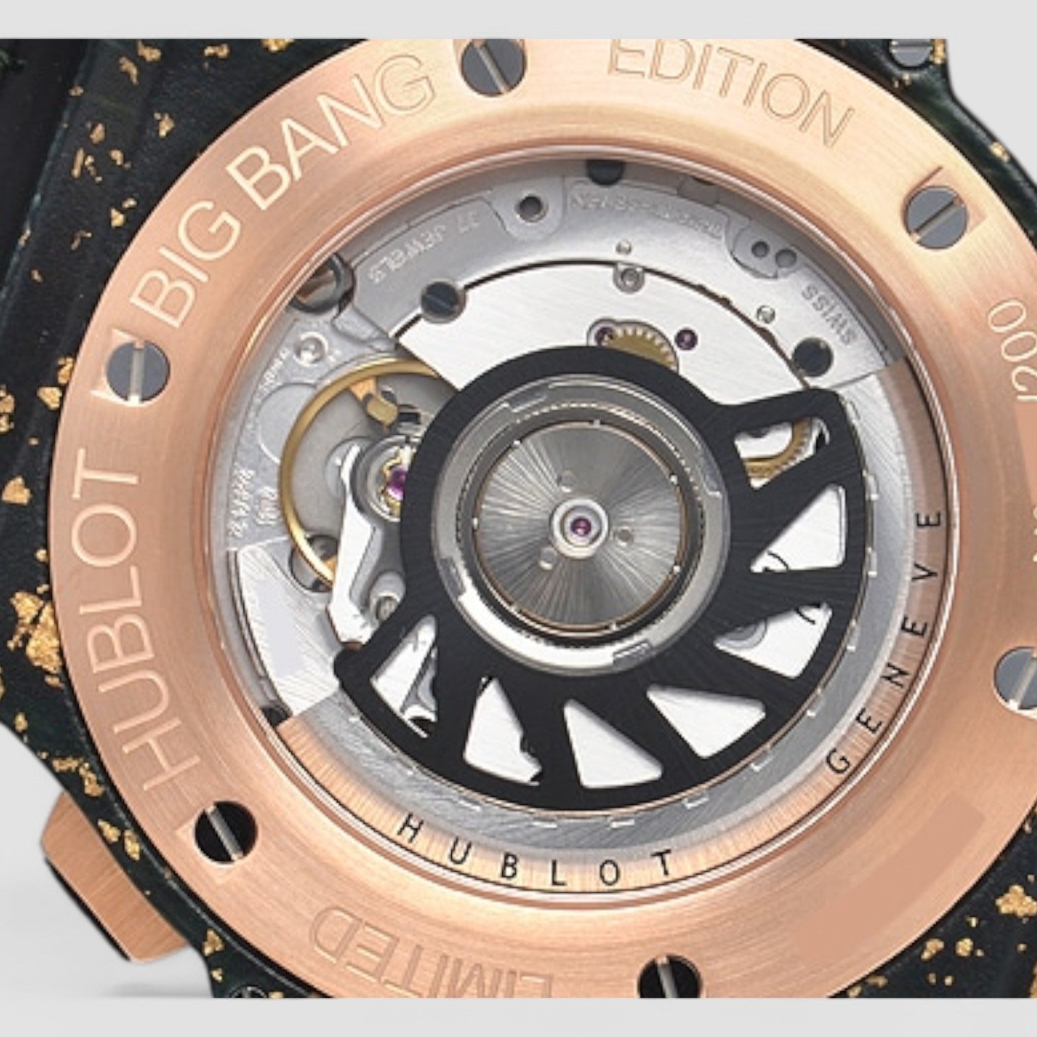 Big Bang Gold Linen Green Chronograph Automatic Watch