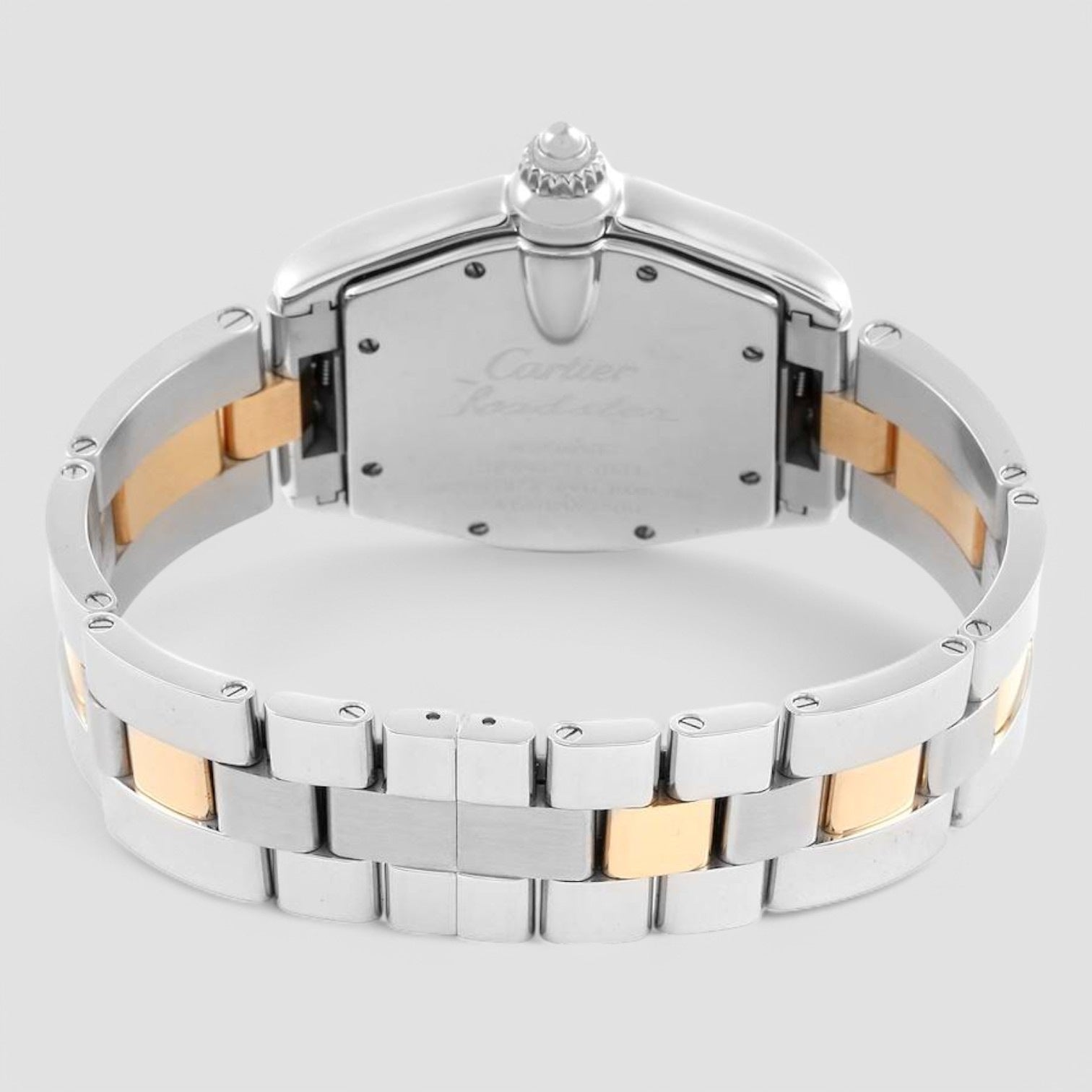 Roadster Steel Yellow Gold Silver Dial Mens Watch