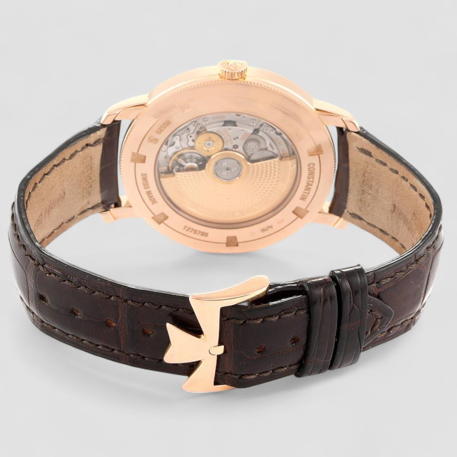 Traditionnelle Rose Gold Diamond Unisex Watch