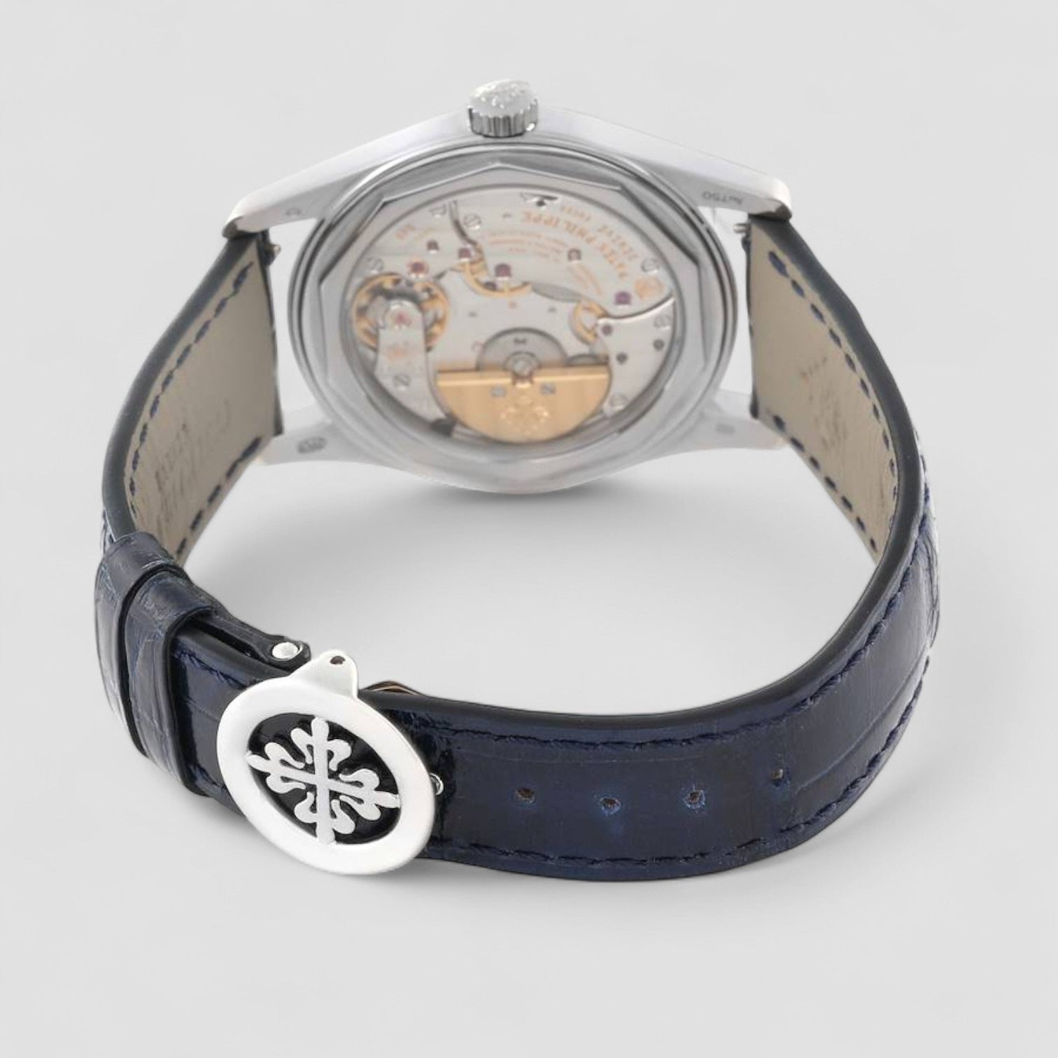 Calatrava Blue Dial 18K White Gold / Deployant