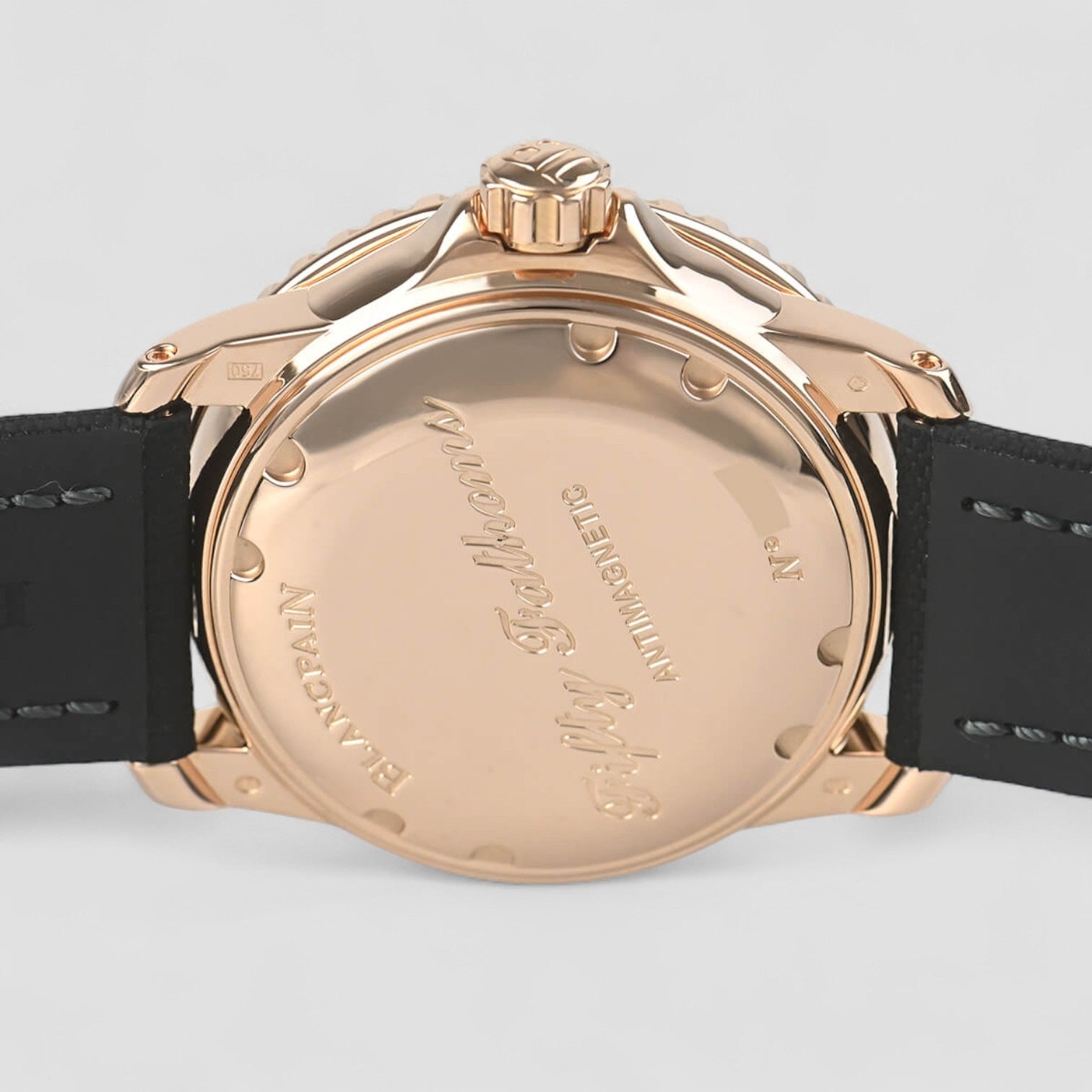 Fifty Fathoms 18K Rose Gold Black Dial
