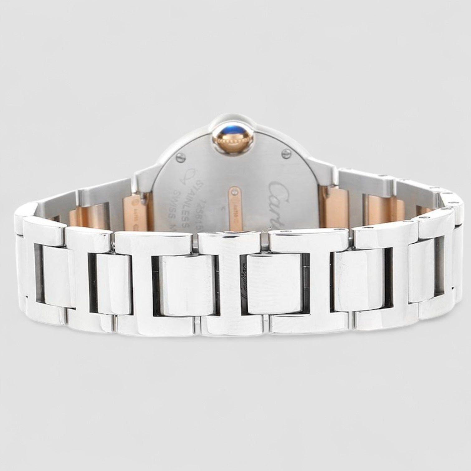 Ballon Bleu Steel Rose Gold Diamond Ladies Watch