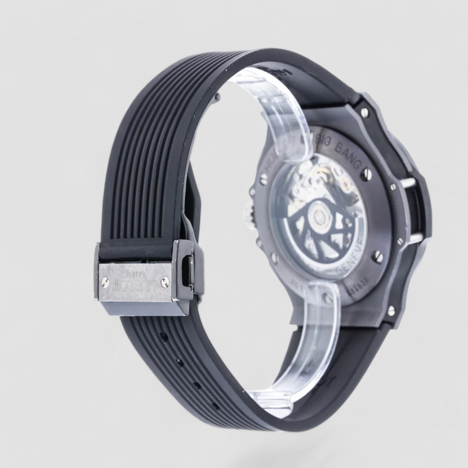 Big Bang Matte Grey Dial Black Men's Watch