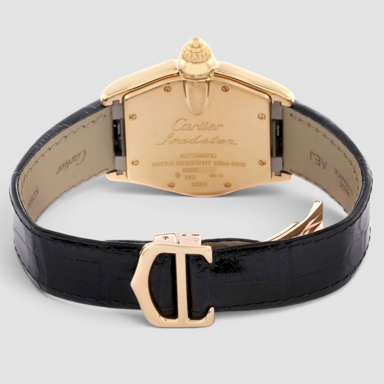 Roadster 38 x 44mm 18K Yellow Gold Silver Dial
