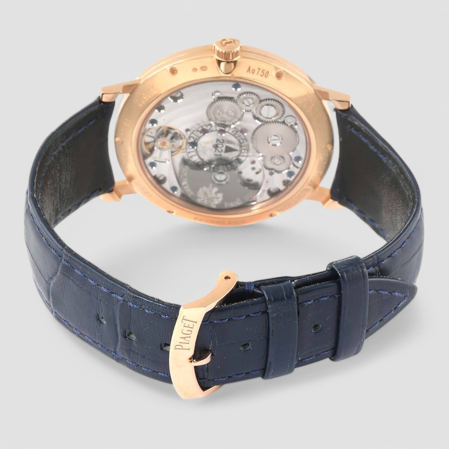 Rose Gold Ultra-Thin Meteorite Diamond Limited Edition Mens Watch