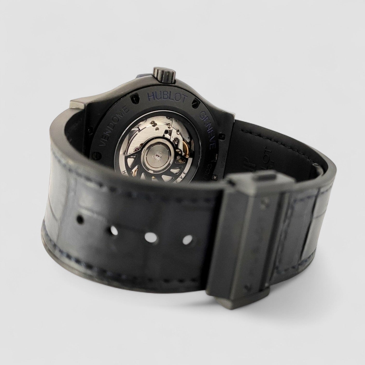 Classic Fusion Ceramic – All Black/Blue – Automatic 45mm