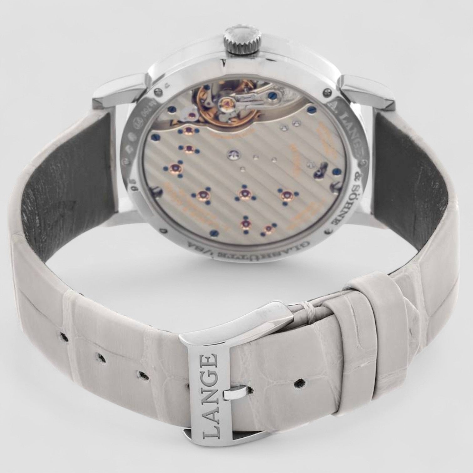 "Kleine" Little Lange 1 White Gold Gray Dial 36MM