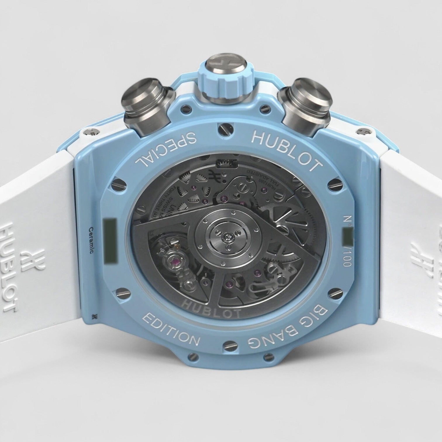 JCAM BIG BANG UNICO SKY BLUE CAMO 44 MM