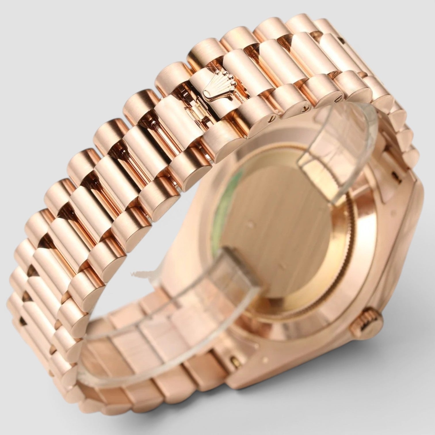Day-Date II 41mm 18K Everose Gold Chocolate Roman Dial