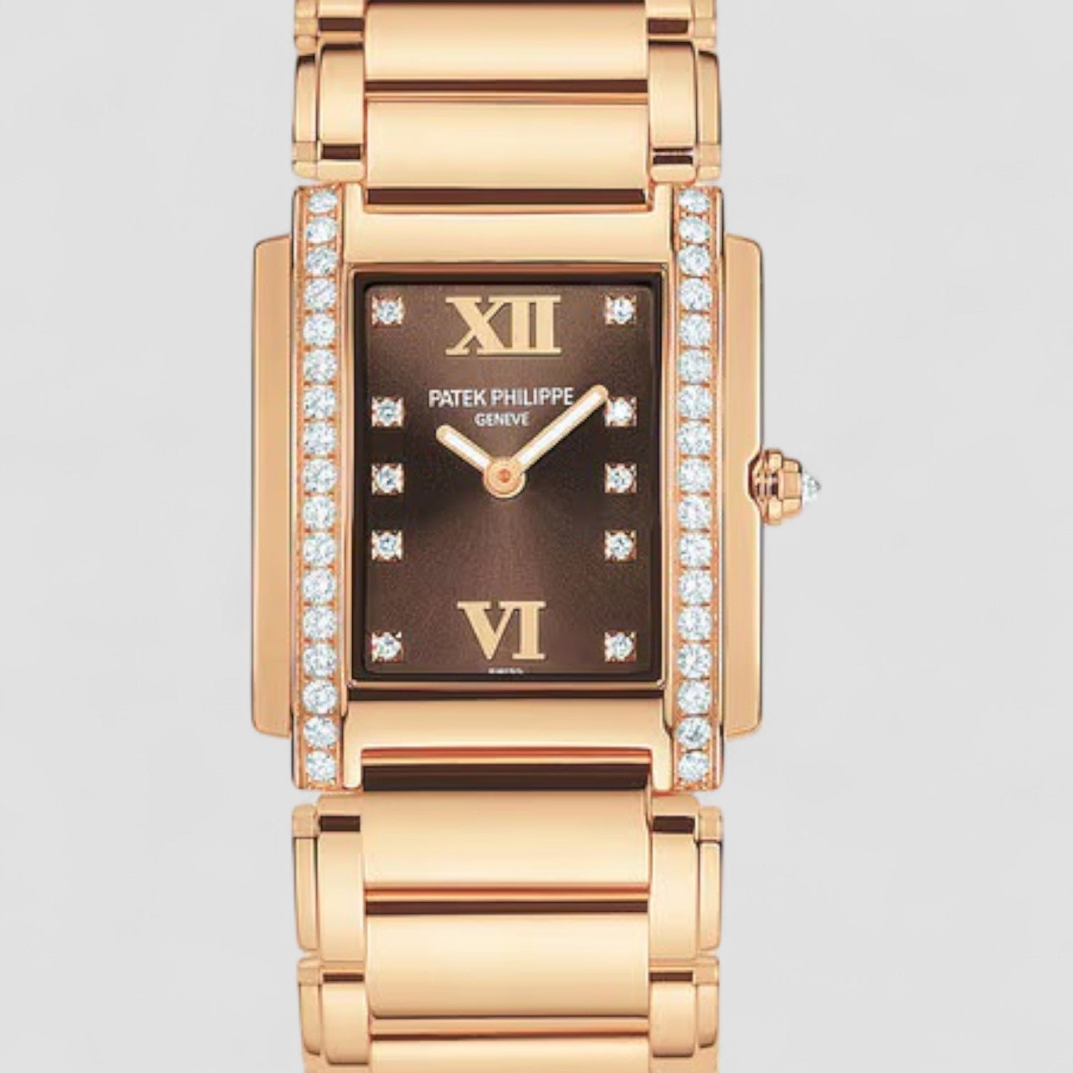Twenty-4 Diamond 18k Rose Gold Ladies Watch