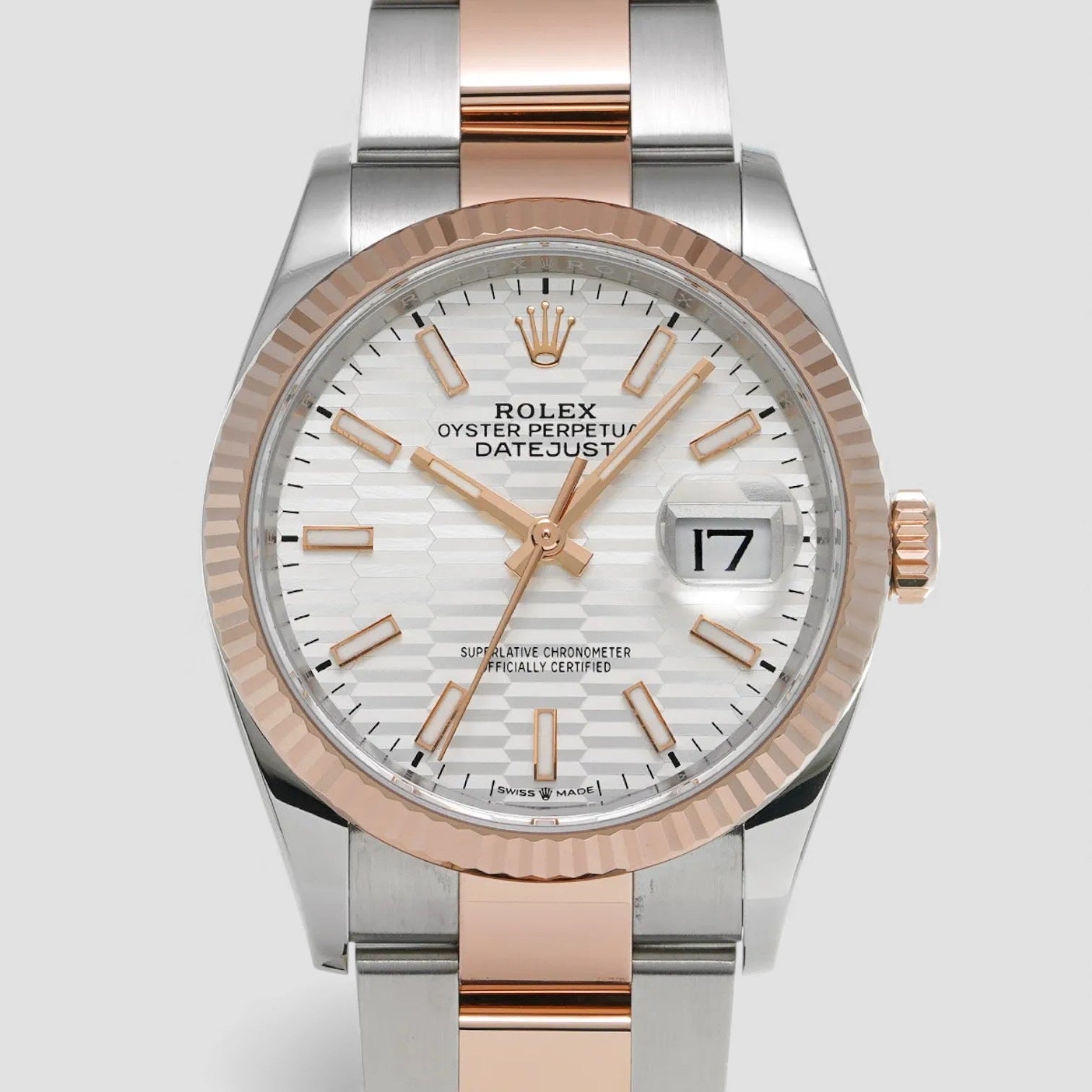 Datejust 36 Silver Fluted Motif Dial Luxury Watch