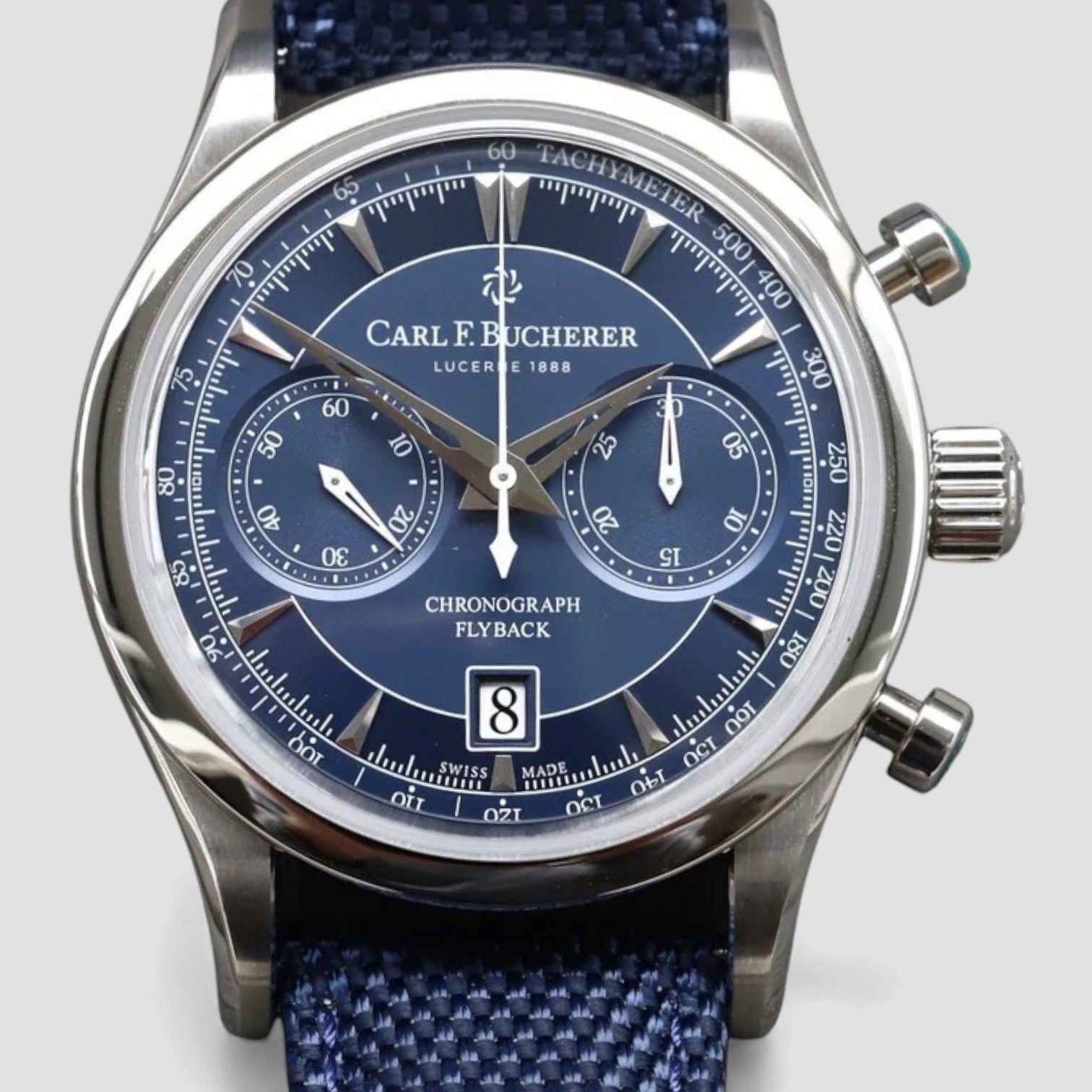 Manero Flyback Chronograph Blue 43mm