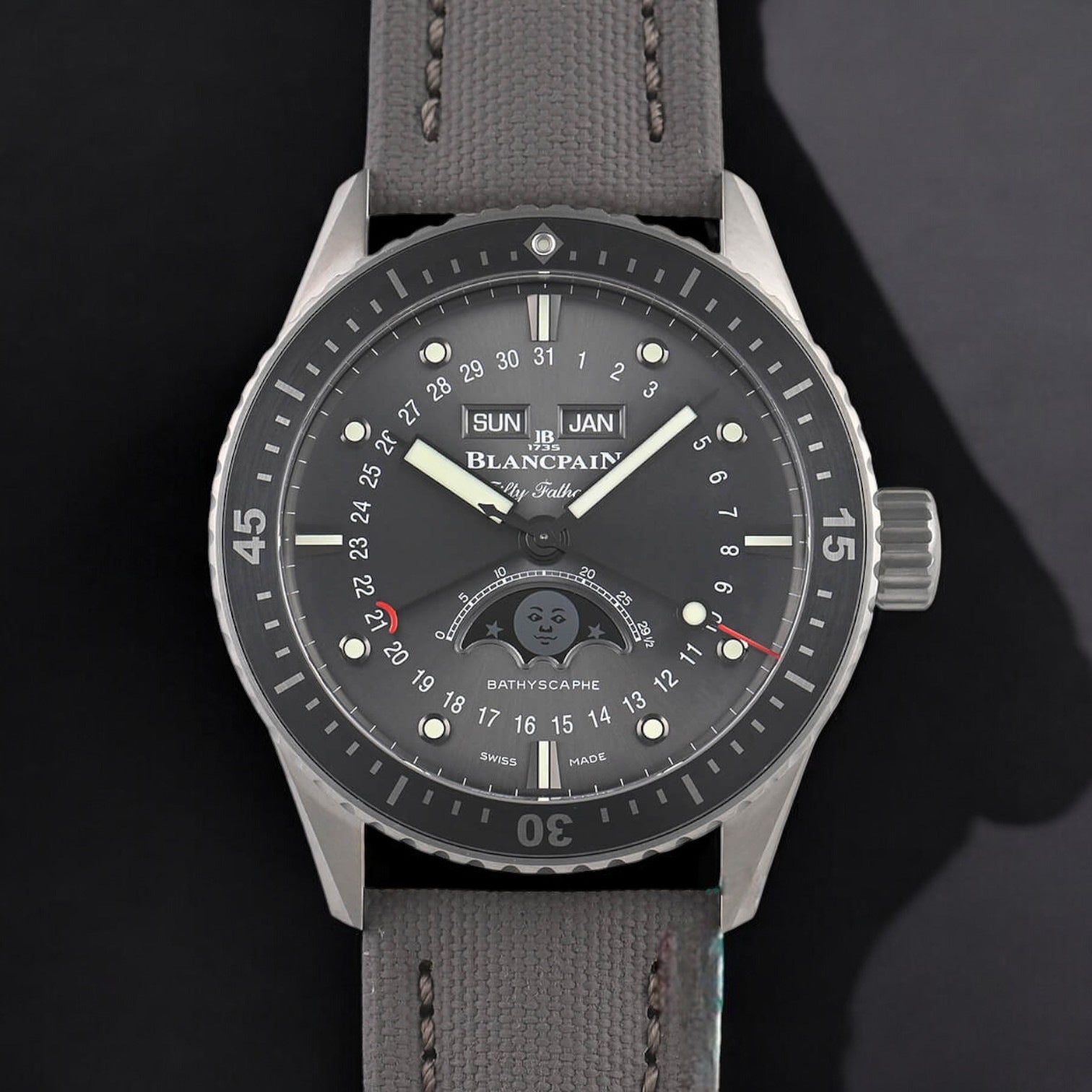 Fifty Fathoms Bathyscaphe Quantieme Complet Phases