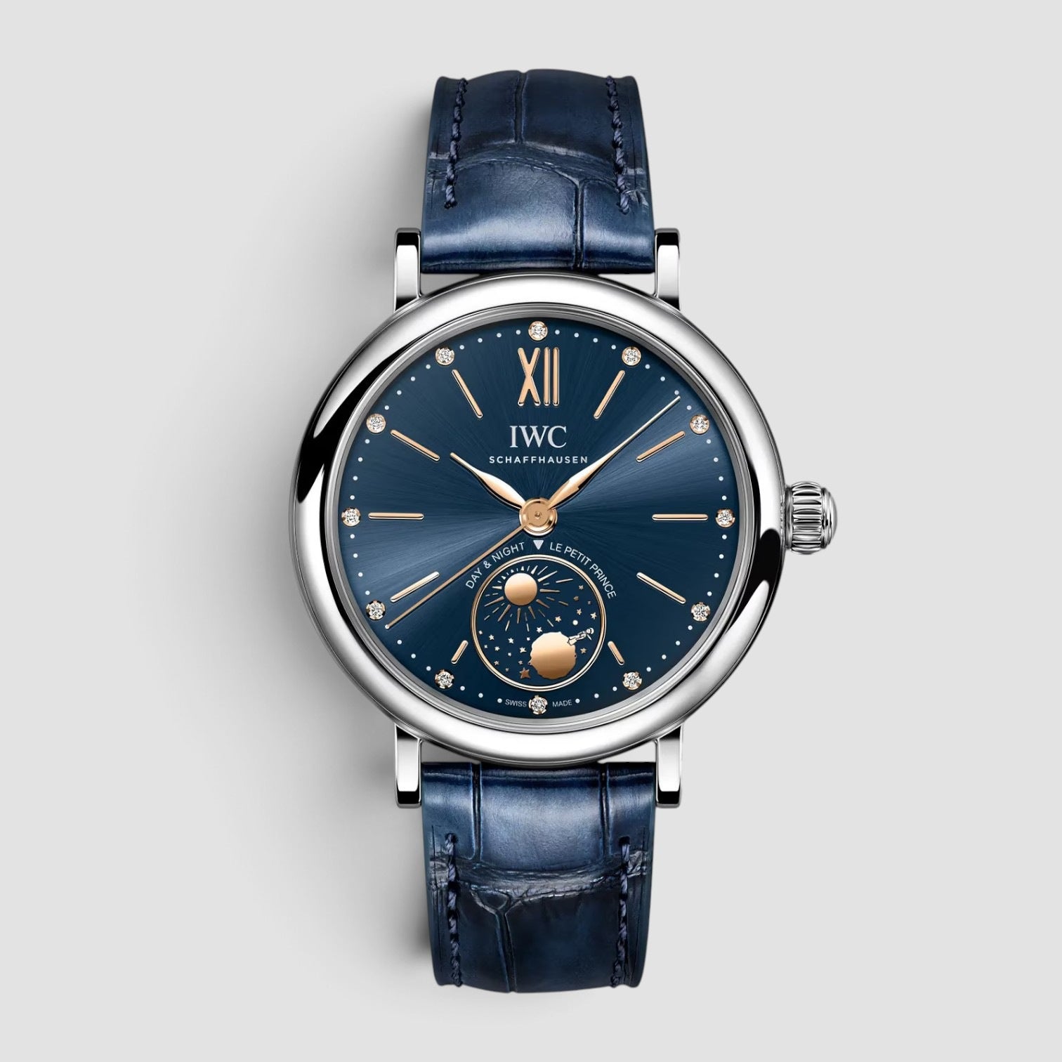 Portofino Automatic Day & Night Le Petit Prince 34mm Ladies Watch Blue