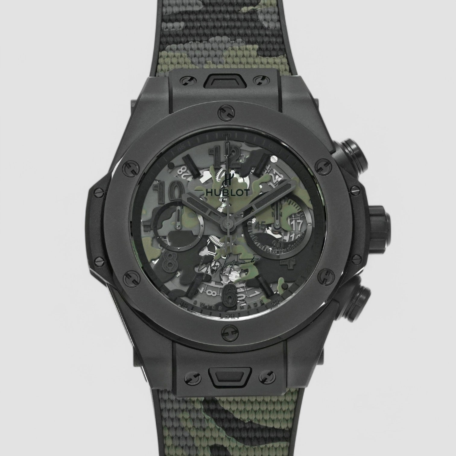Big Bang Camo Yohji Yamamoto Chronograph Automatic Green Dial Men's Watch