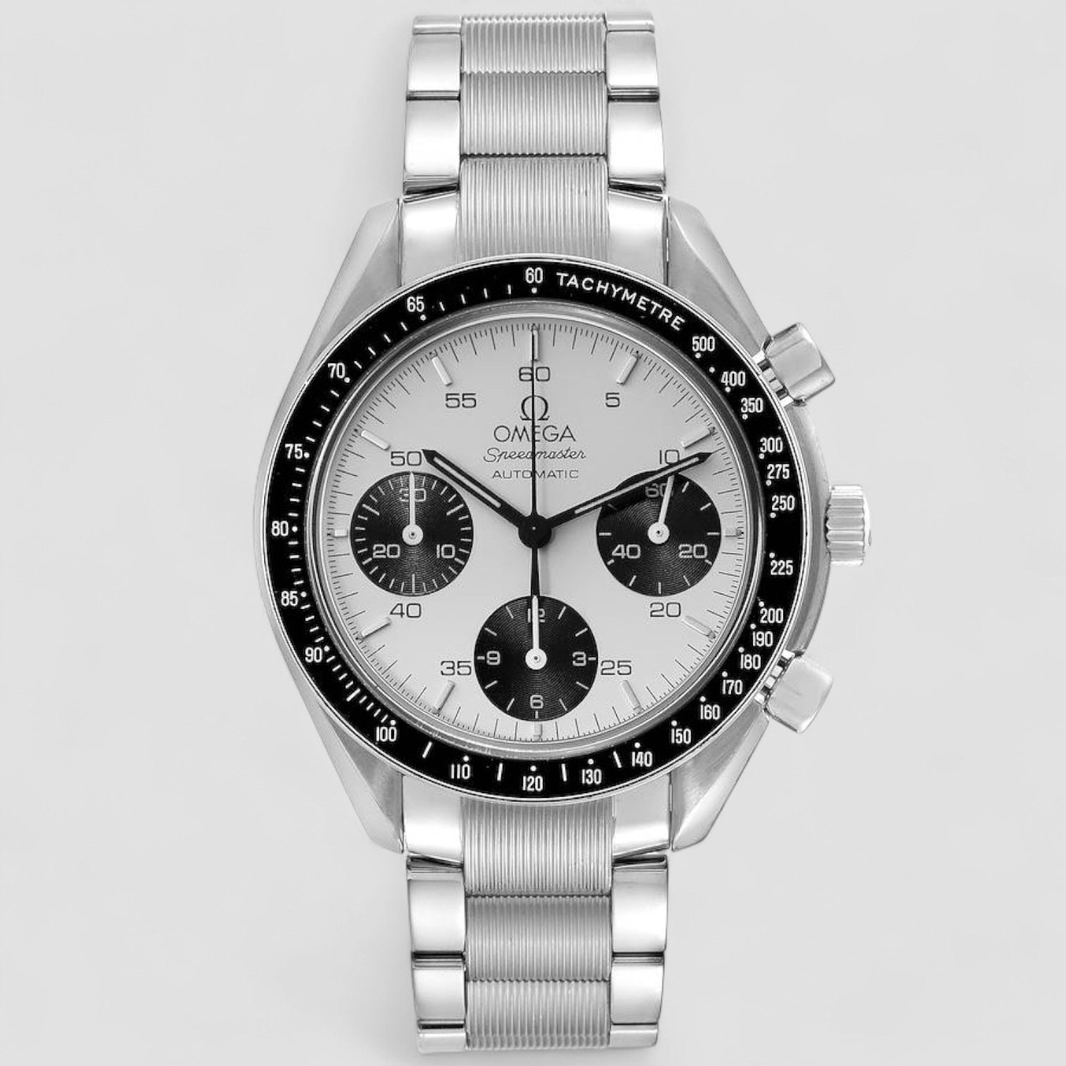 Speedmaster Reduced Marui Limited Edition Panda Dial Steel Mens Watch