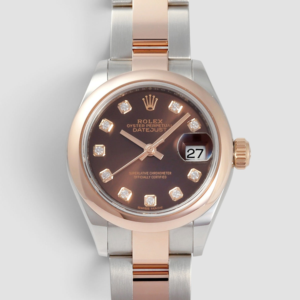 Lady-Datejust 28 Chocolate Diamond Dial