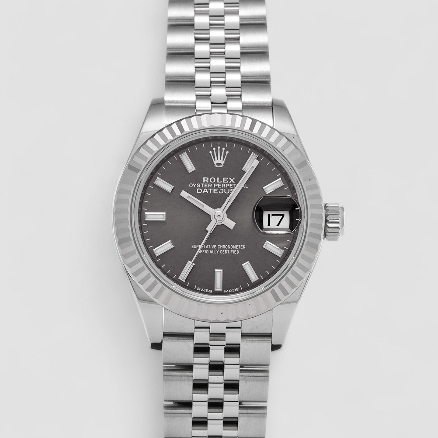 Lady-Datejust Rhodium Dial Automatic Ladies Jubilee Watch