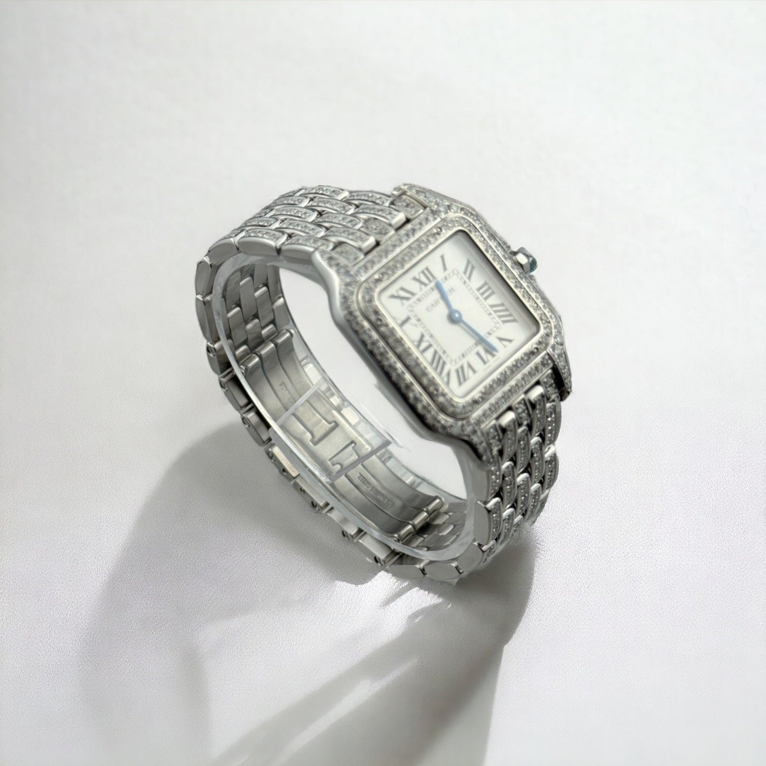 Panthère Steel Medium- Custom Diamond-Set Iced Out