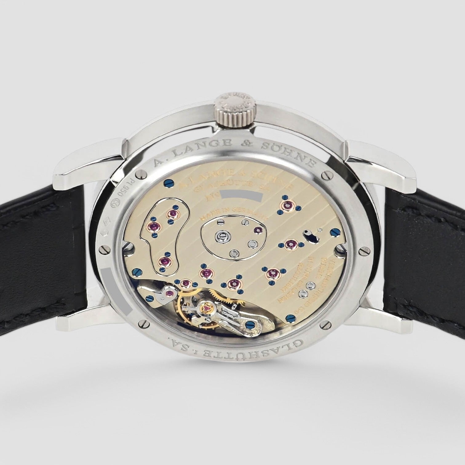 Lange 1 Moon Platinum Silver Dial