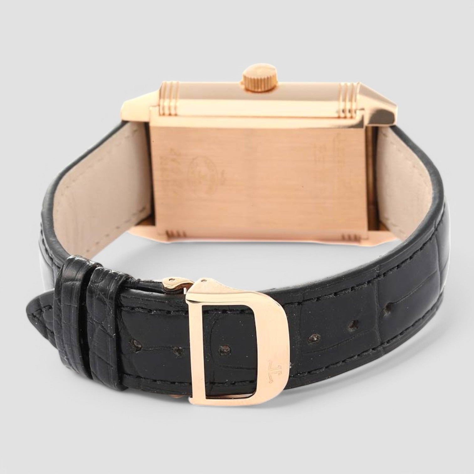 Grande Reverso Sun Moon Dual Time Rose Gold Mens Watch