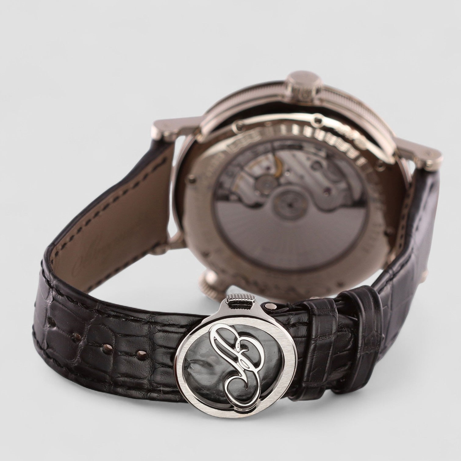 Classique Hora Mundi Men's 18k White Gold Watch