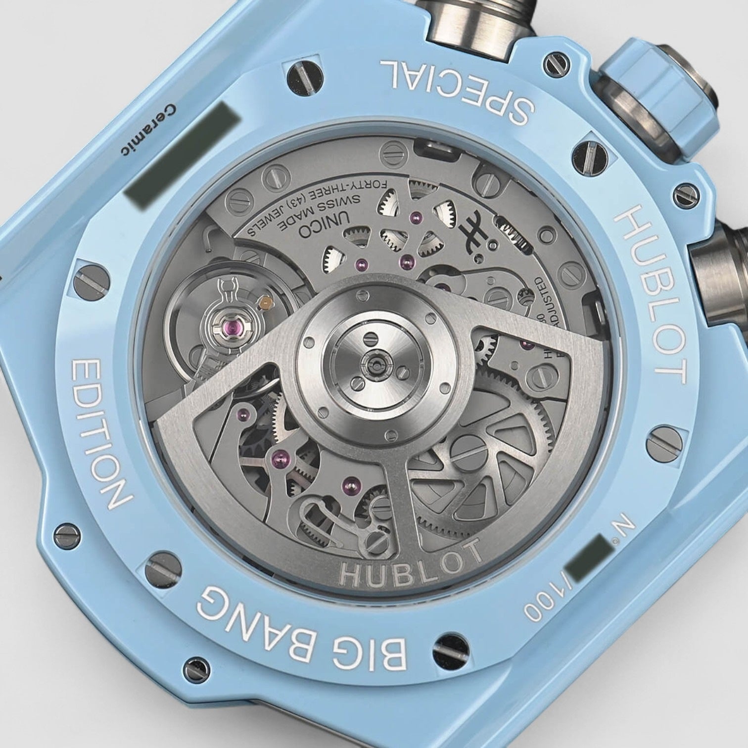 JCAM BIG BANG UNICO SKY BLUE CAMO 44 MM