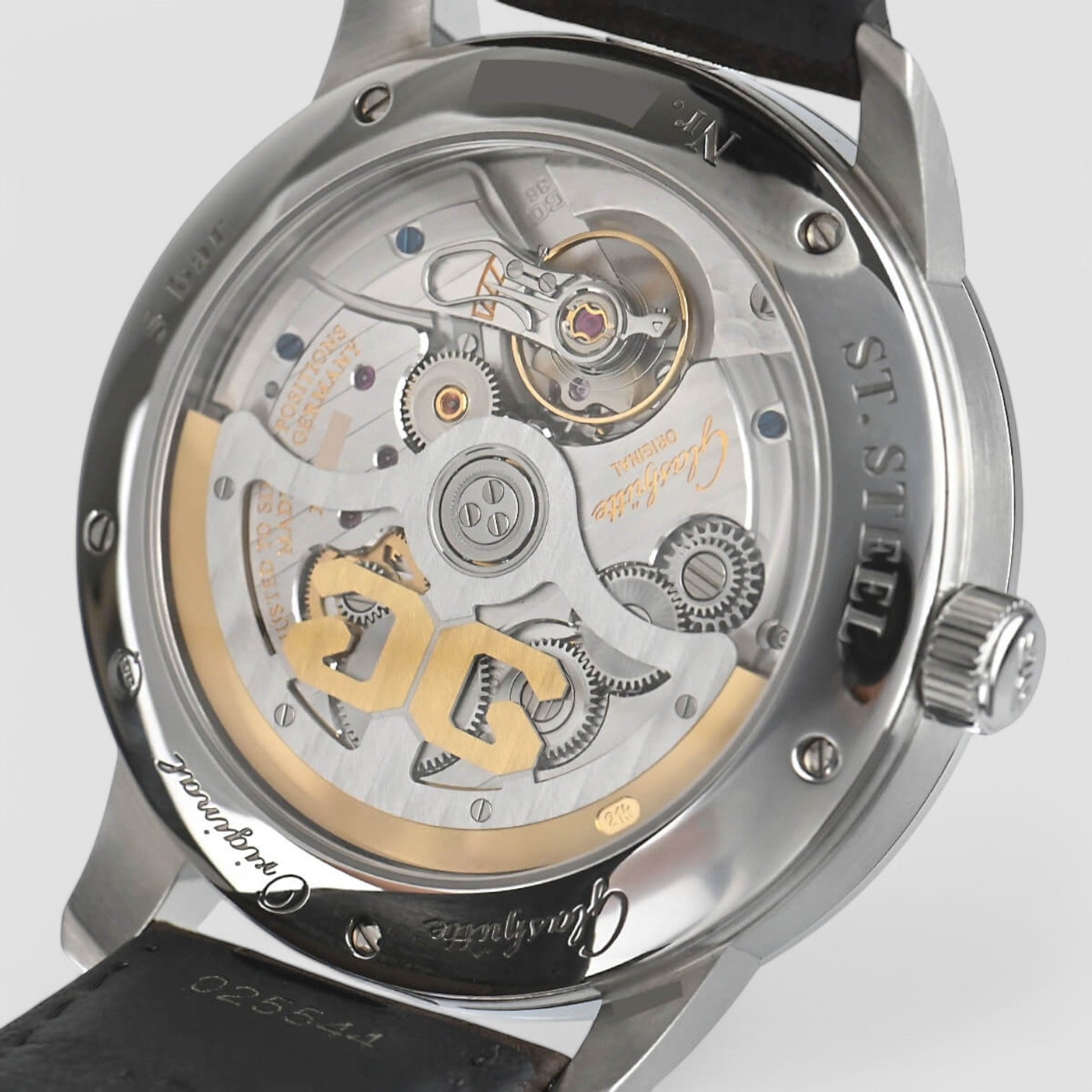 Senator Excellence Panorama Date Moonphase Automatic Silver Dial Men's Watch