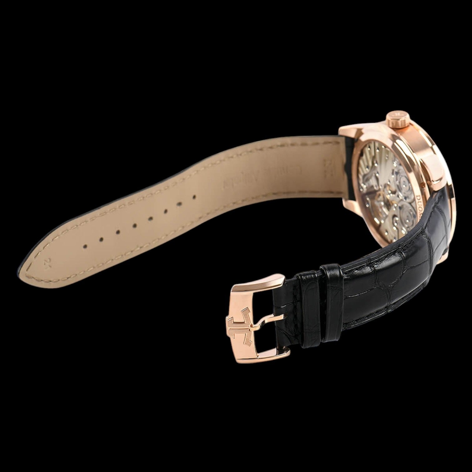 Duometre Quantieme Lunaire 18ktPink Gold Men's Watch