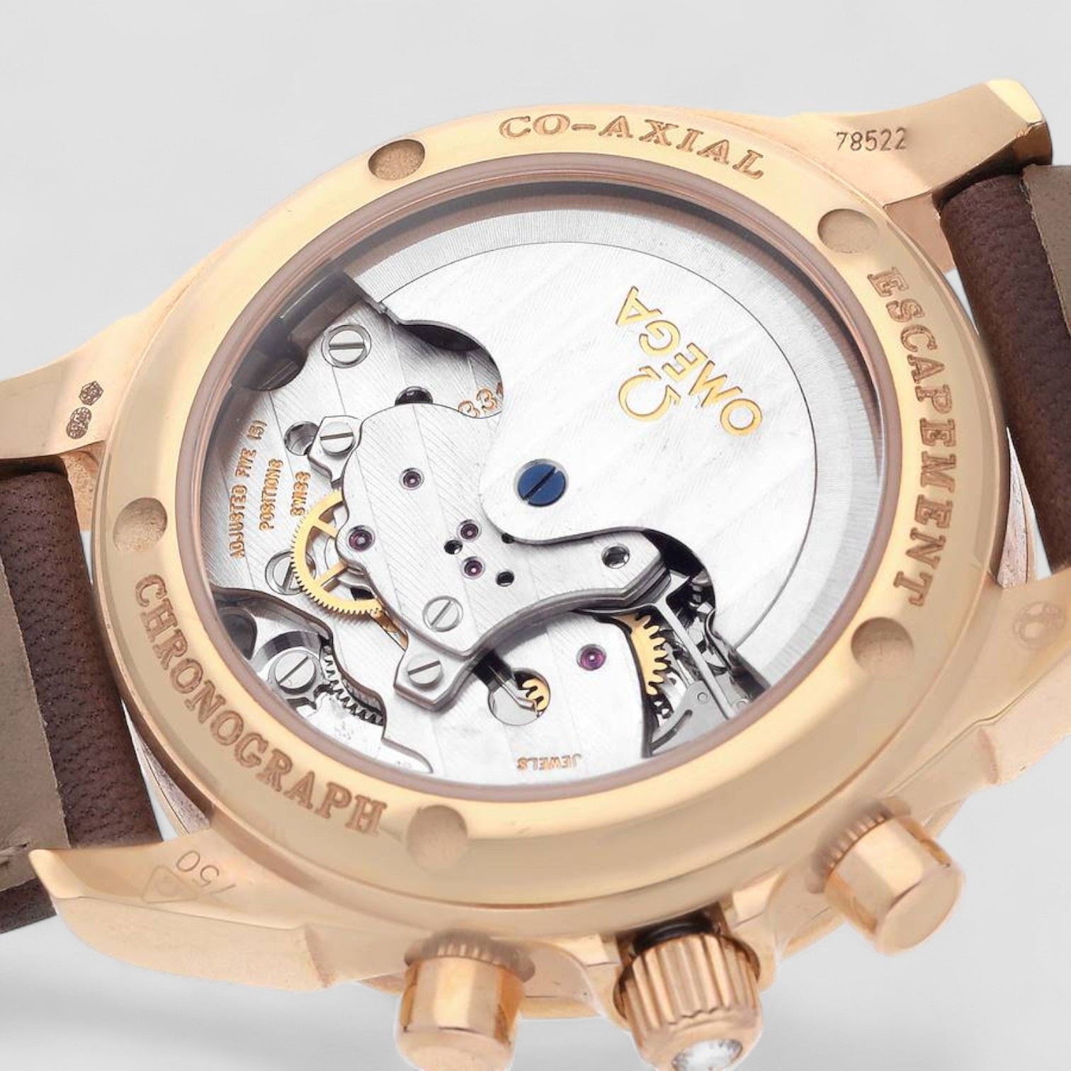 DeVille CoAxial Rose Gold Diamond Ladies Watch