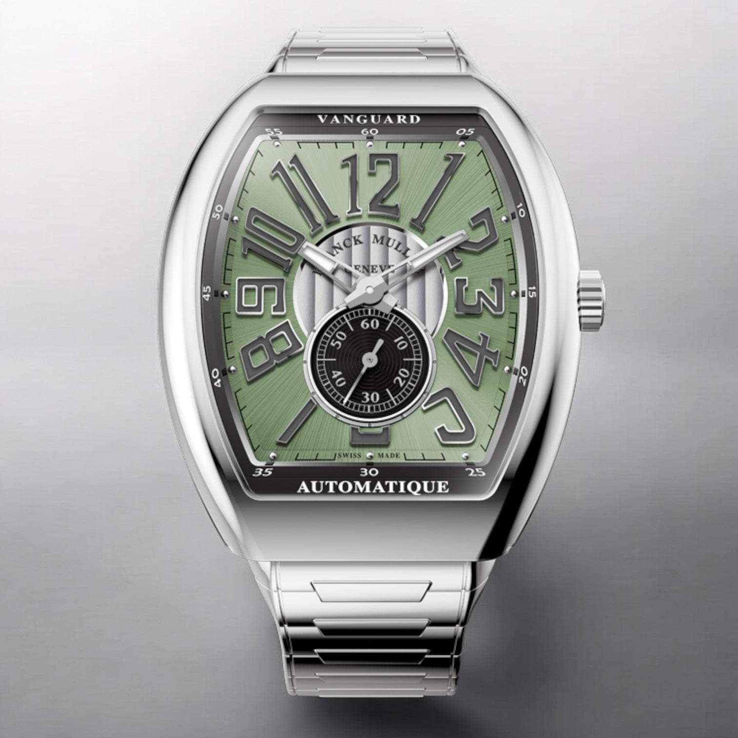 VANGUARD V41 SLIM VINTAGE SMALL SECOND MINT GREEN DIAL