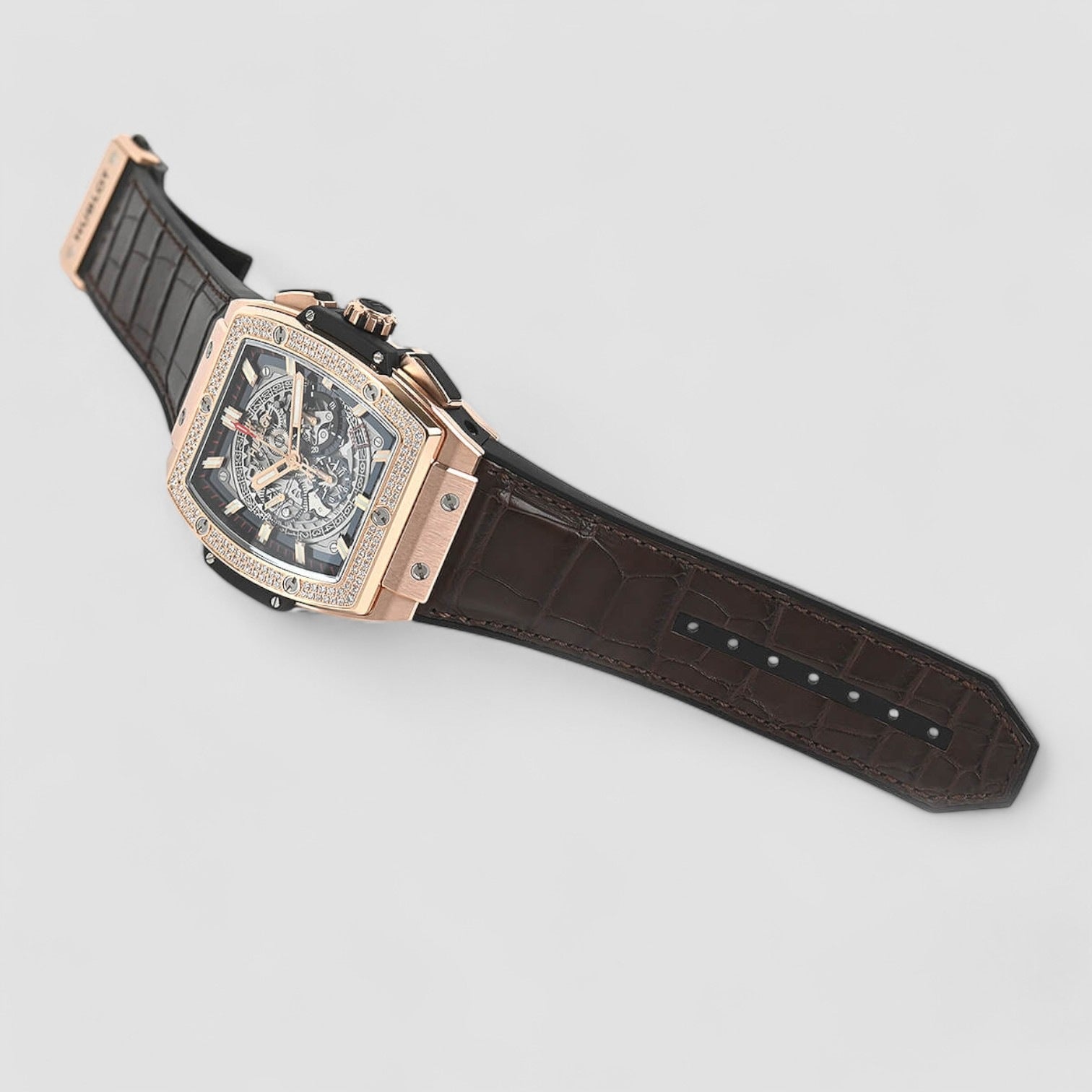 Spirit of Big Bang 18kt King Gold Diamond Men's Watch