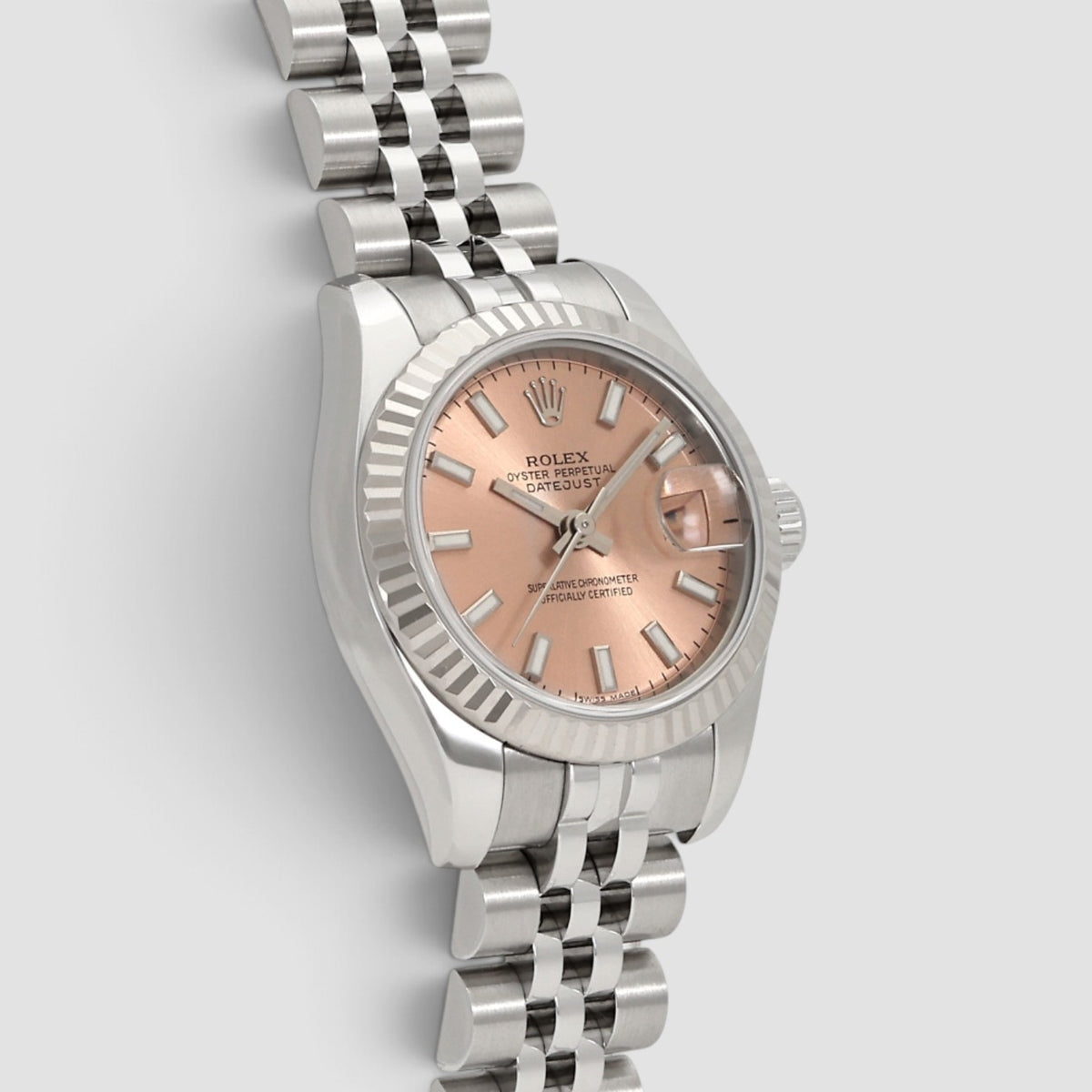 Lady-Datejust Pink Dial Jubilee