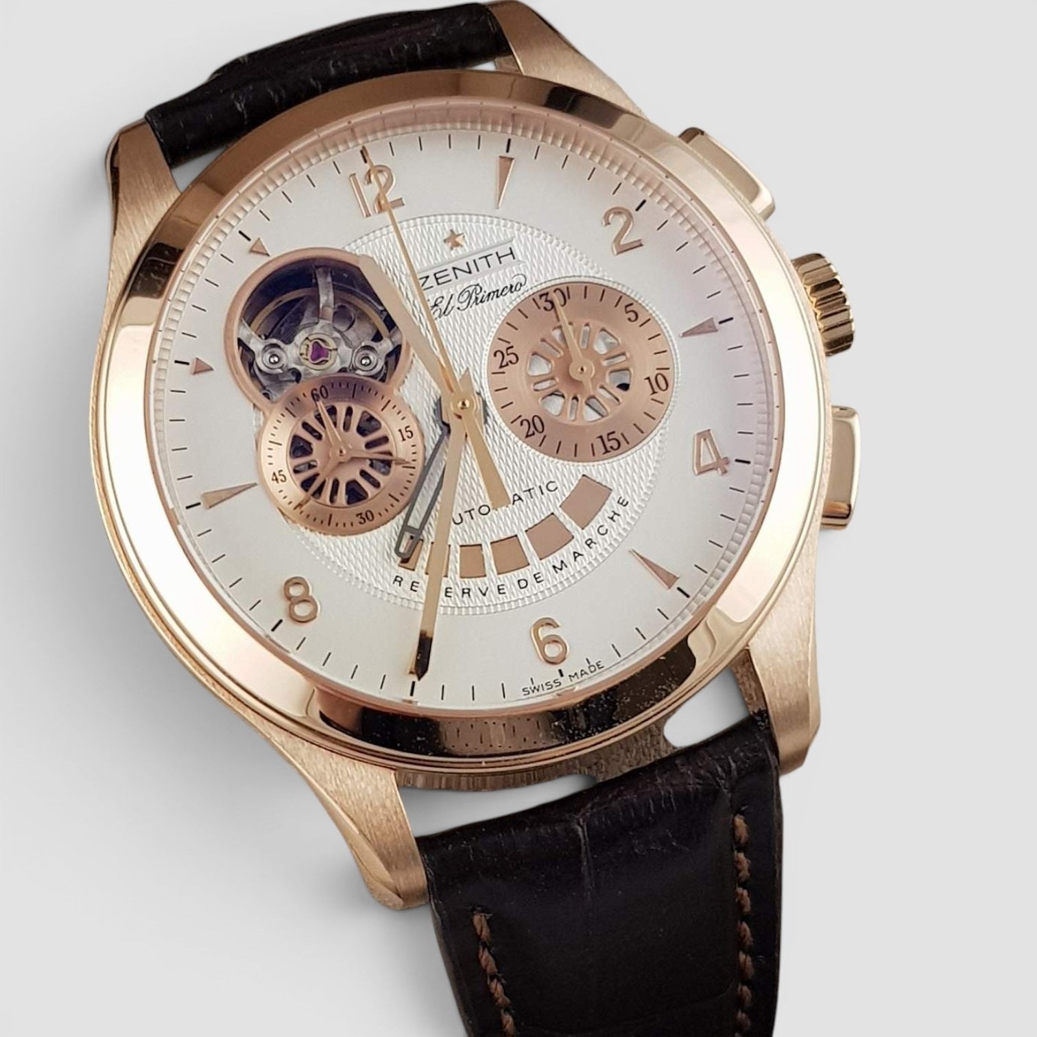El Primero T Open Automatic Chronograph Rose Gold