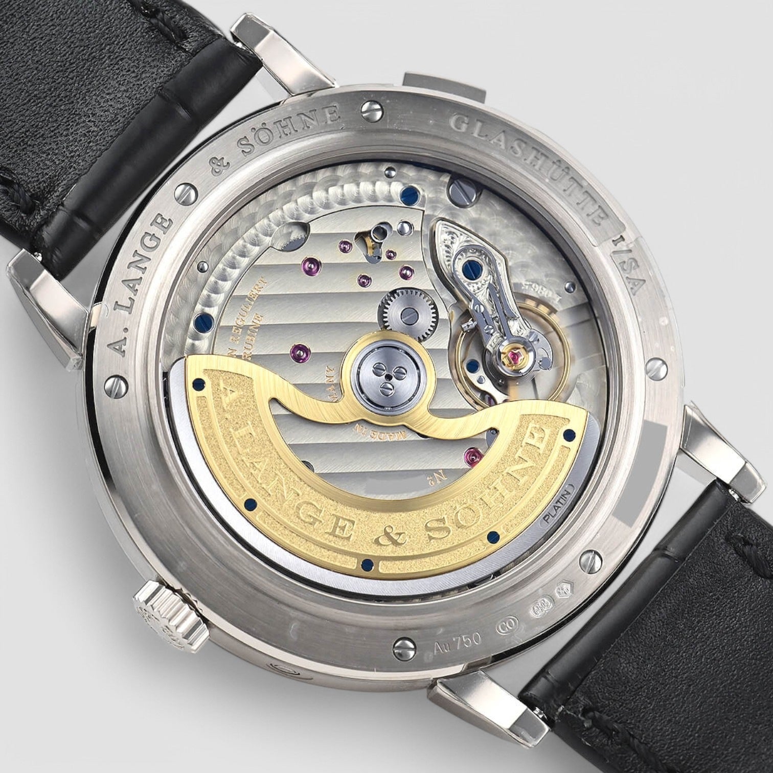 Saxonia Moon Phase Automatik 18K White Gold / Silver Dia