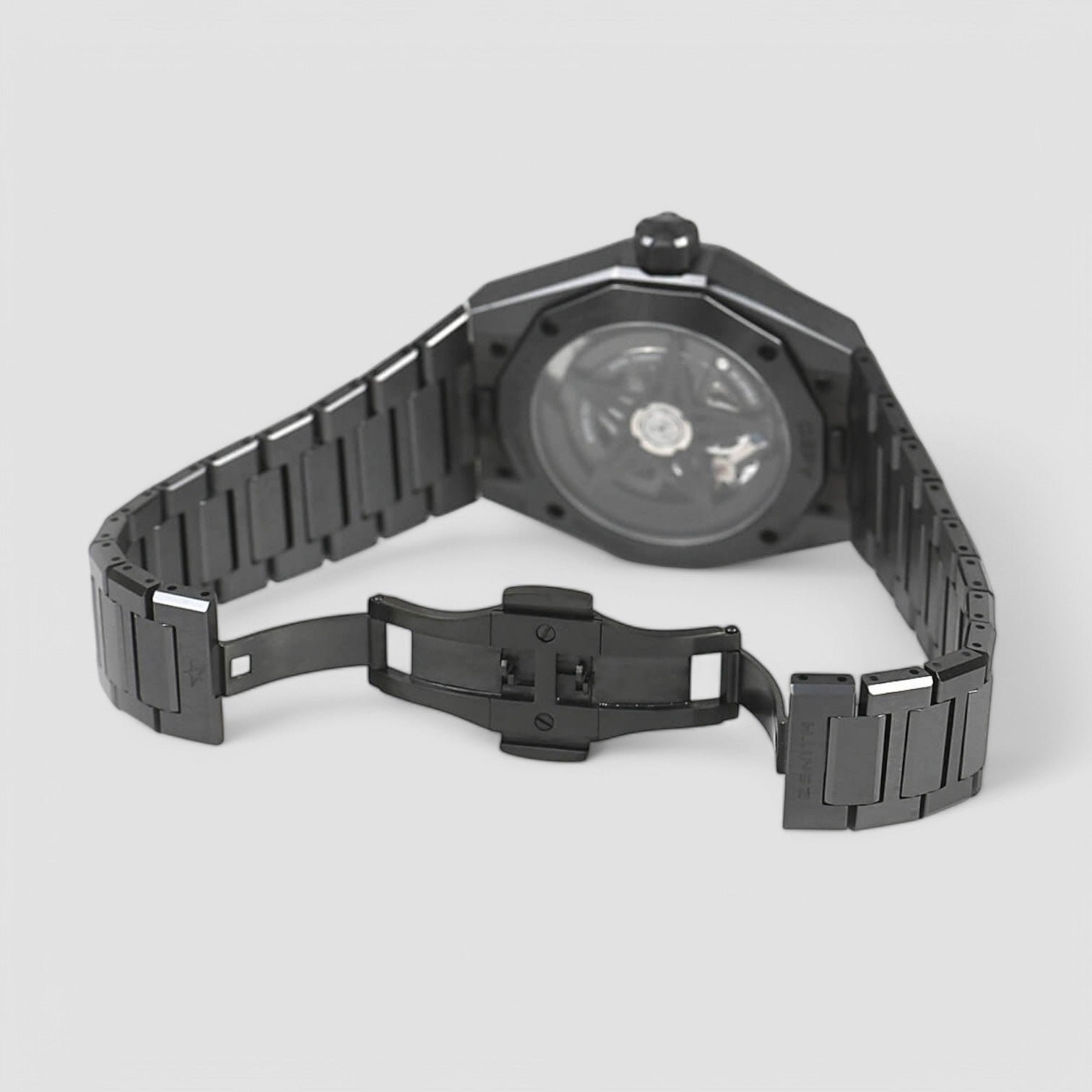 Defy Skyline Skeleton Automatic Black Ceramic Dial Men's Watch
