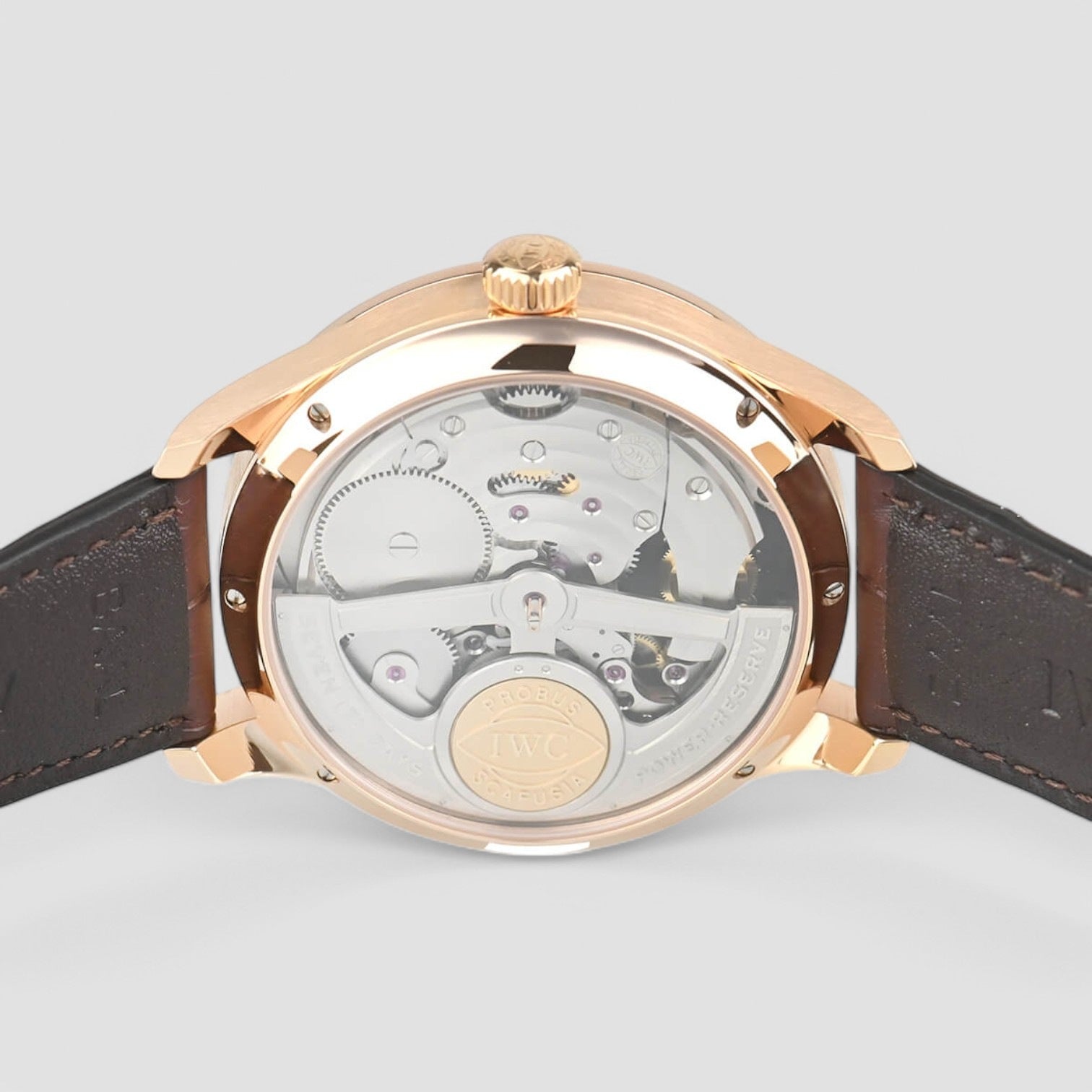 Portuguese Tourbillon Mystere Retrograde 18K Rose Gold Automatic Men's Watch